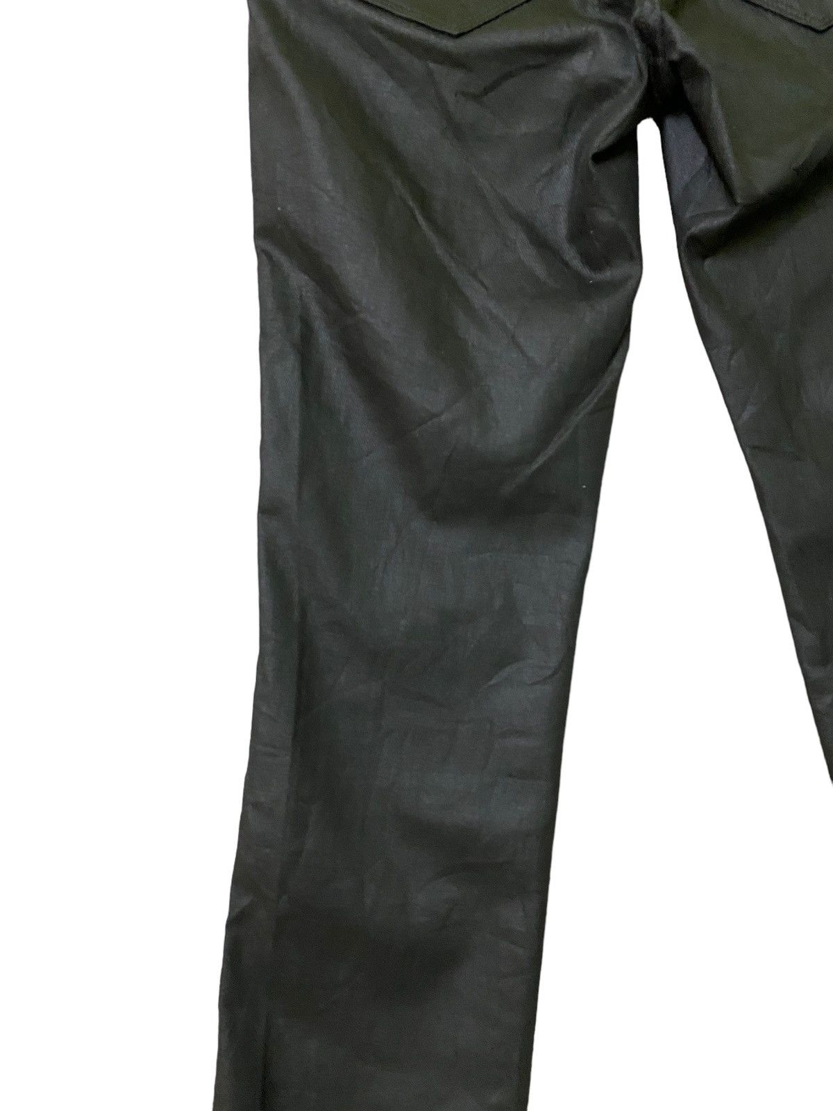 Designer × Japanese Brand × Vintage Skinny BACK NUMBER Waxed Low Rise Denim Size US 28 / EU 44 - 16 Thumbnail