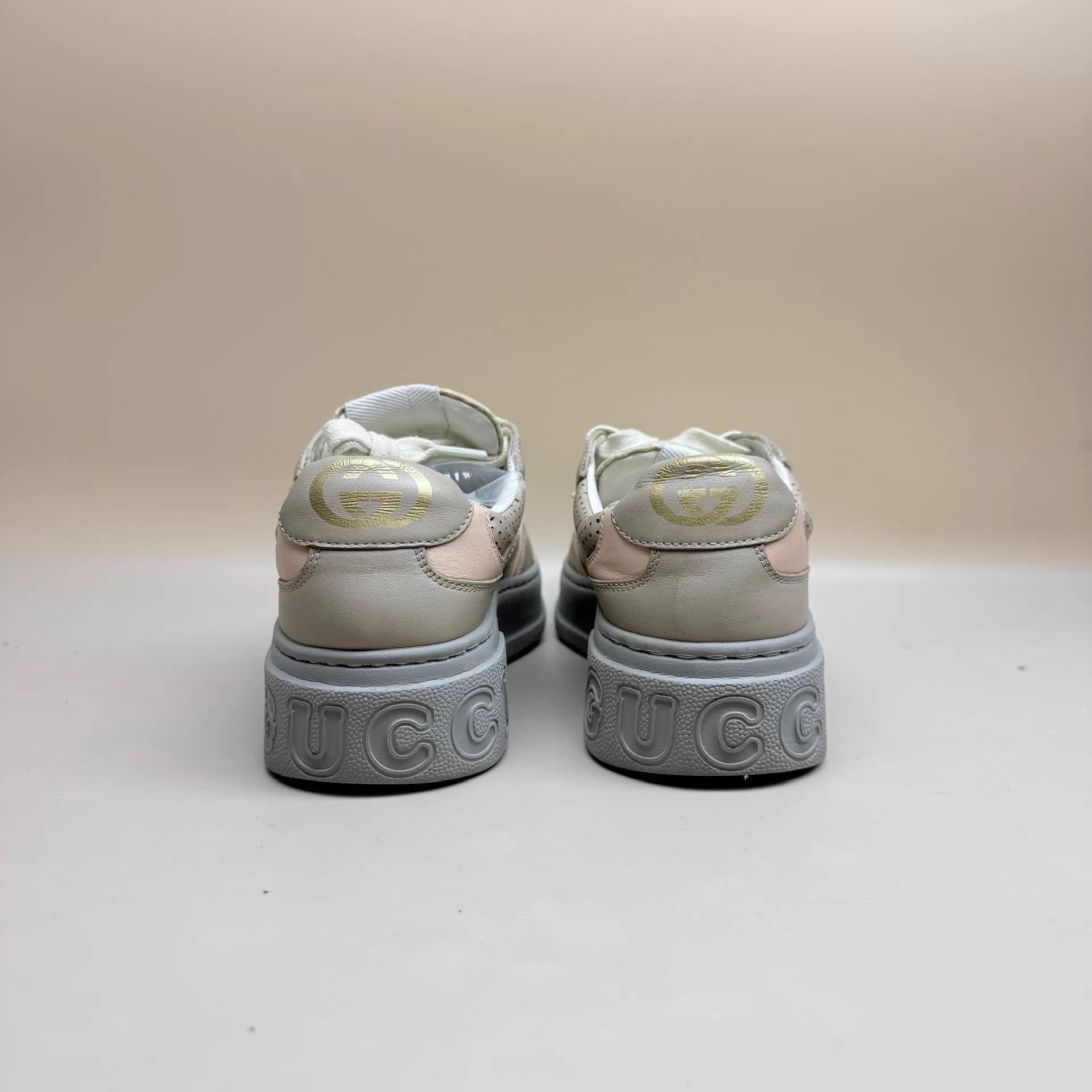 Gucci GUCCI Women's GG Gray Pink Biscuit EU36.5 95New Size US 6 / IT 36 - 3 Thumbnail