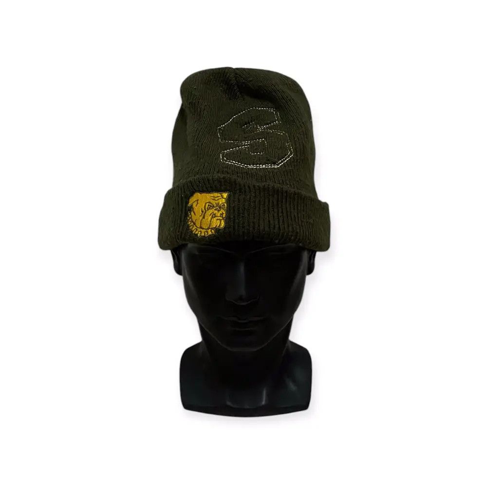 Stussy Vintage Stüssy Crown Logo Beanie Hat Striped Cap Archive