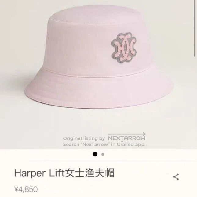 Hermes hermes pink harper lift bucket hat. Size ONE SIZE - 9 Thumbnail