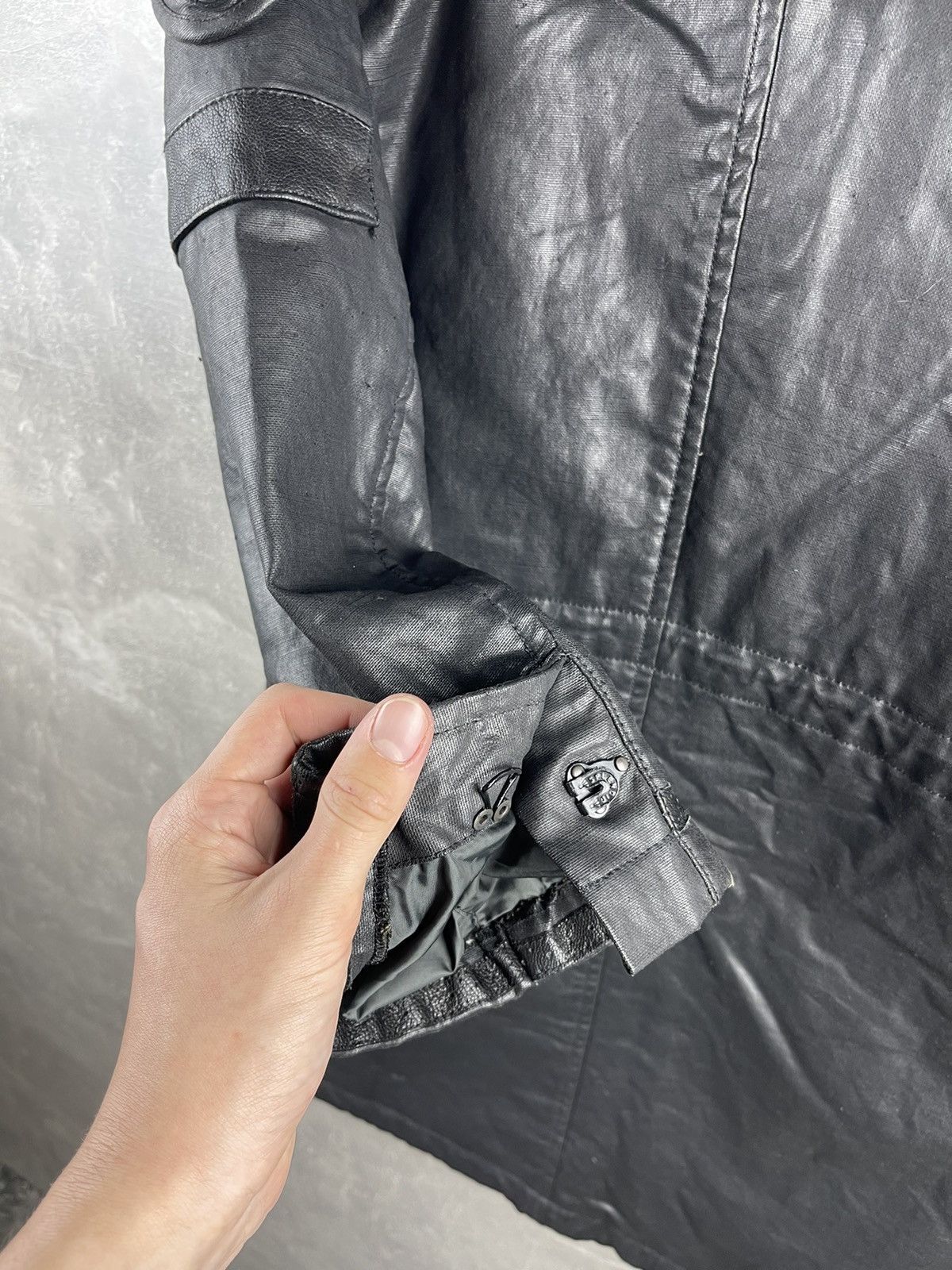 Messagerie Messagerie Black Opium Avant Garde Rubberized Waterprof Coat Size US M / EU 48-50 / 2 - 18 Thumbnail