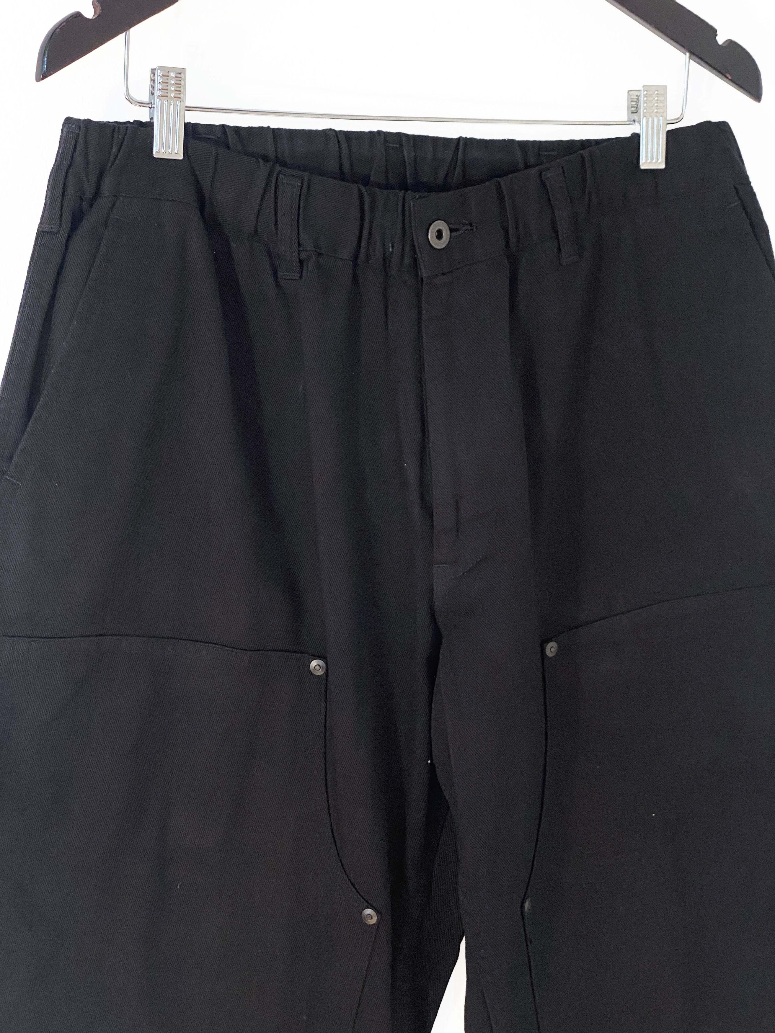 Yohji Yamamoto Yohji Yamamoto Black Scandal Cotton Pants Size US 34 / EU 50 - 6 Thumbnail