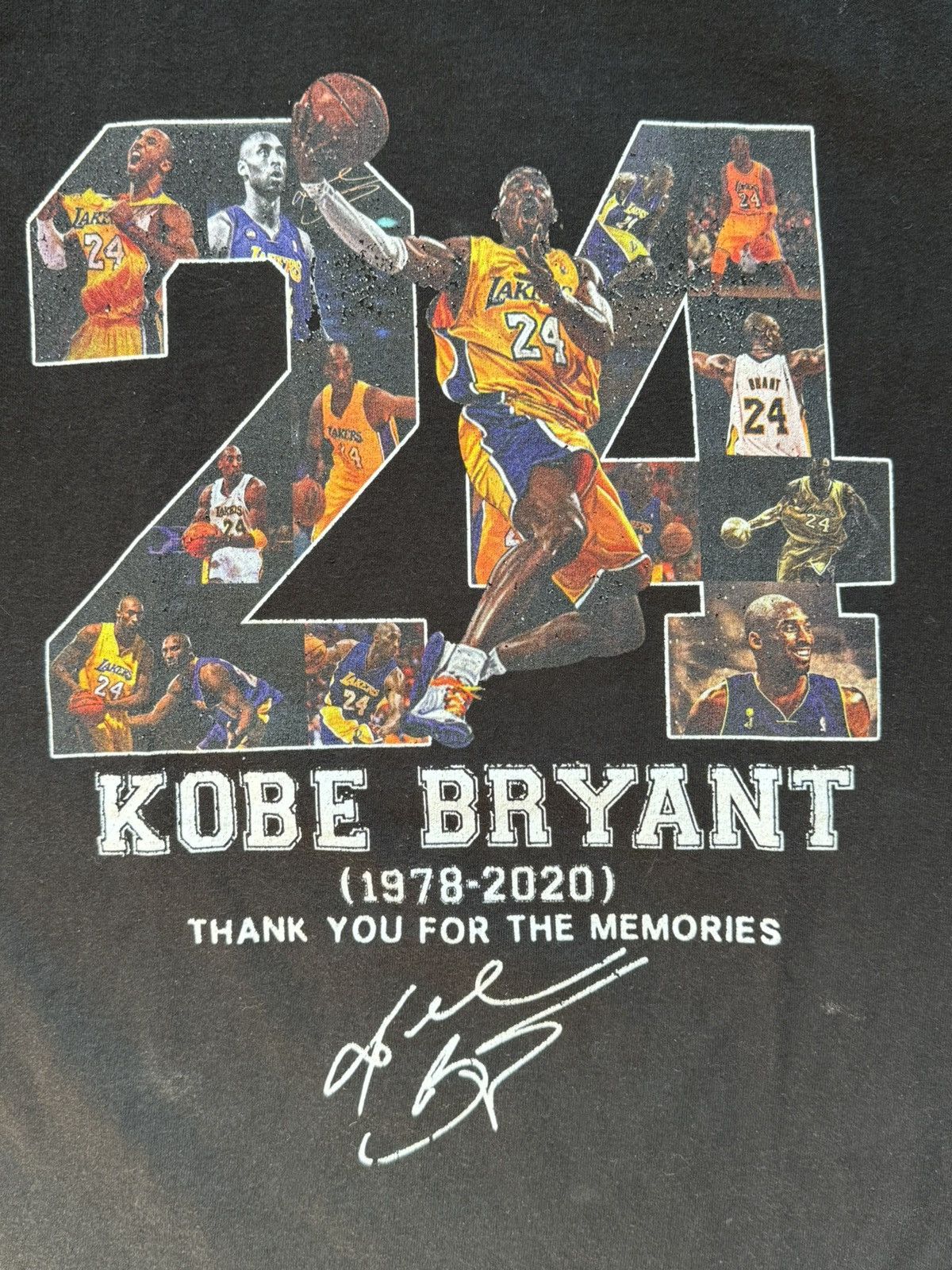Vintage Vintage 24 Kobe Bryant Tee Black Large Size US L / EU 52-54 / 3 - 2 Thumbnail