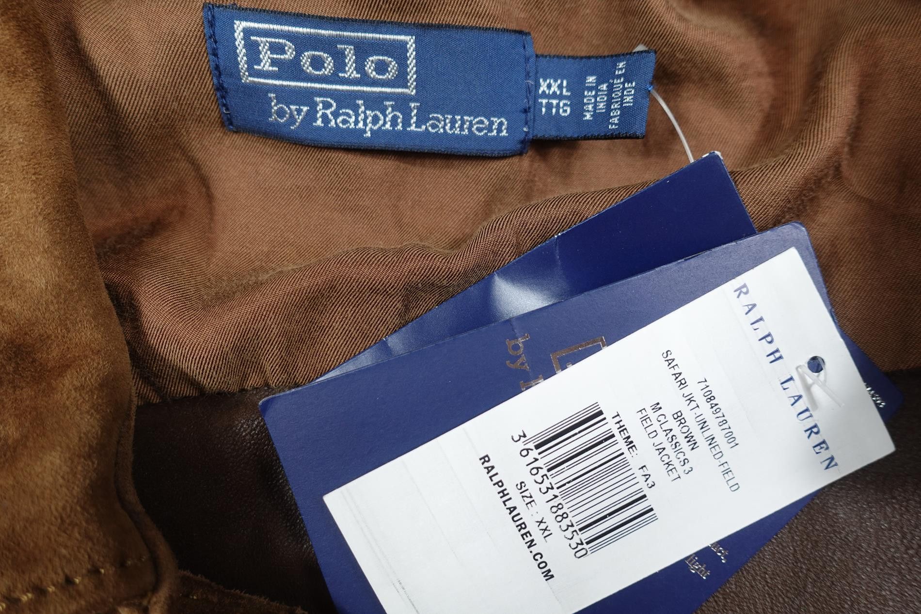 Polo Ralph Lauren Polo Ralph Lauren Jacket Overshirt Leather Safari NWT XXL Size US XXL / EU 58 / 5 - 3 Thumbnail