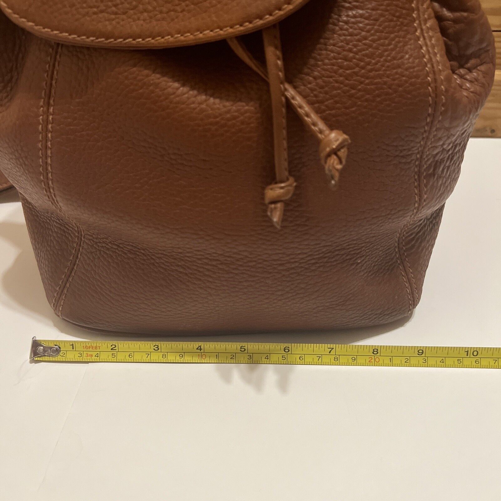 Coach VINTAGE 80’s Coach Sonoma Pebbled Leather Brown Backpack No: Size ONE SIZE - 17 Thumbnail