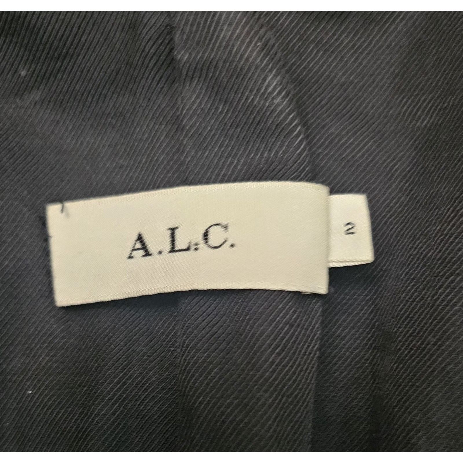 A.L.C. A . L. C. Black Leather Biker Jacket Size 2 Size XS / US 0-2 / IT 36-38 - 6 Thumbnail