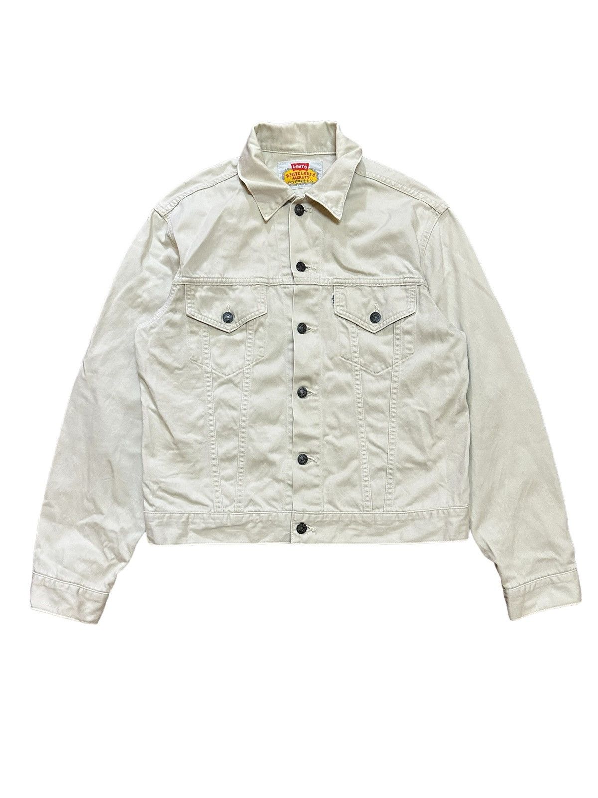 Levi's Vintage Levis White Trucker Jacket Size US M / EU 48-50 / 2 - 1 Thumbnail