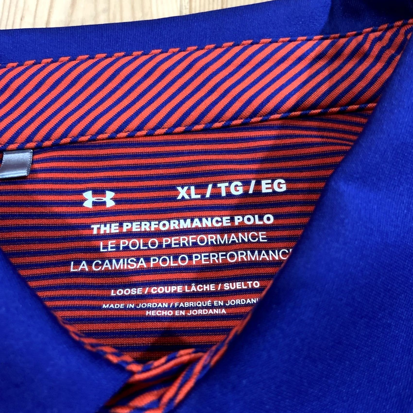 Under Armour Under Armour Polo Shirt Mens XL The Playoff Striped Red Blue Golf Shirt Casual Activewear Size US XL / EU 56 / 4 - 3 Thumbnail