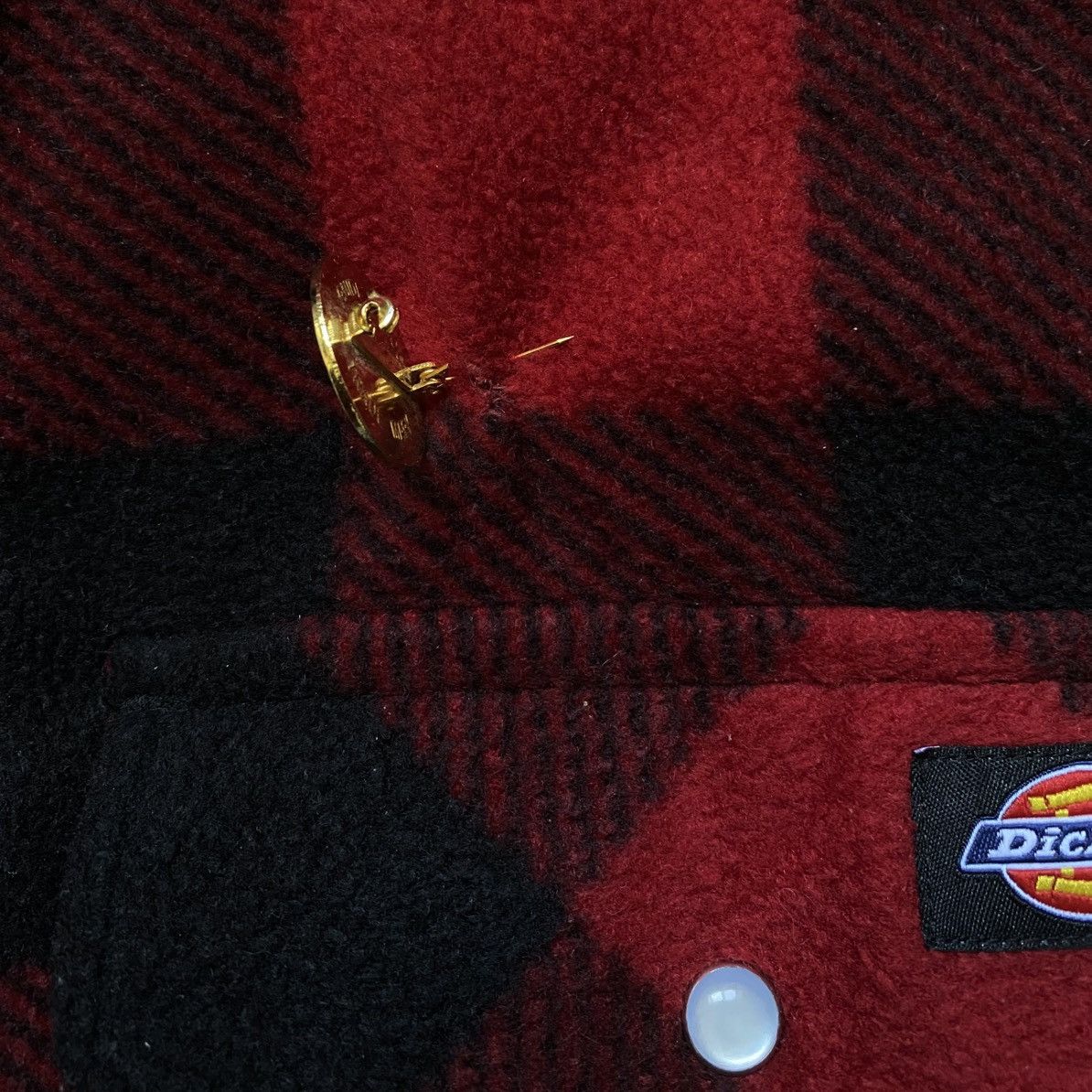 Dickies Insulated Plaid Checkered Fleece Overshirt Jacket Streetwear Size US L / EU 52-54 / 3 - 22 Thumbnail