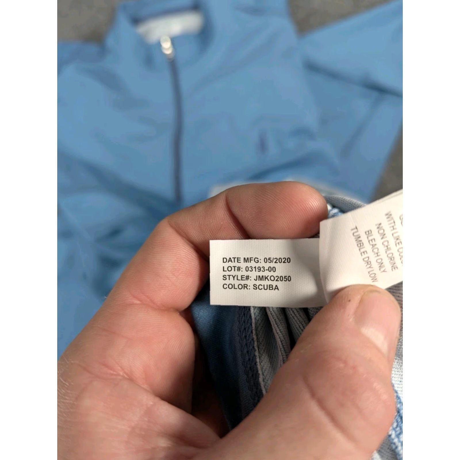 johnnie-O Johnnie-O Lammie 1/4 Zip Prep-Formance Pullover Top Men's XL Blue Logo Stretch Size US XL / EU 56 / 4 - 6 Thumbnail