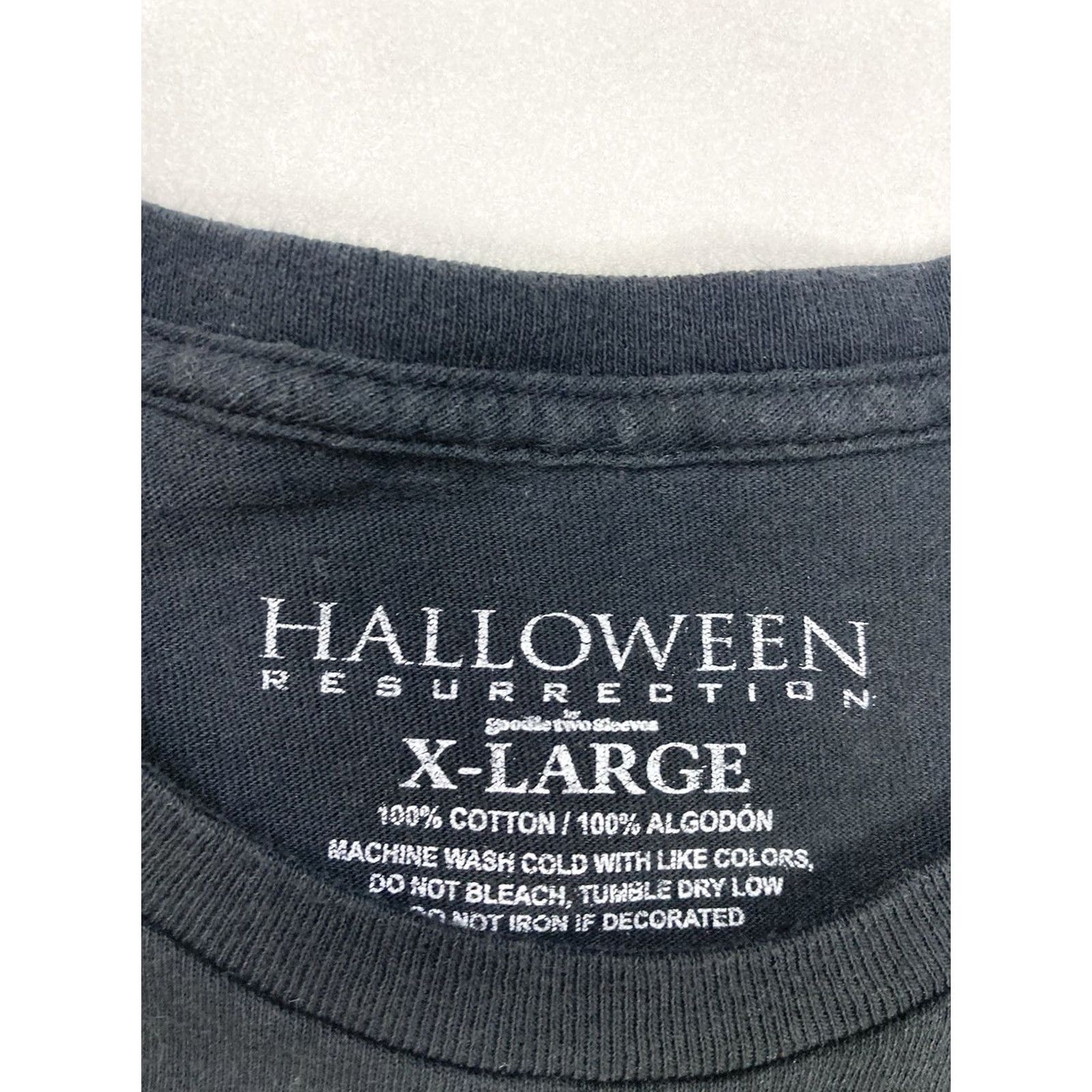 Vintage VINTAGE Halloween Resurrection Graphic T-shirt Men XL Black Short Sleeve Movie Size US XL / EU 56 / 4 - 5 Thumbnail