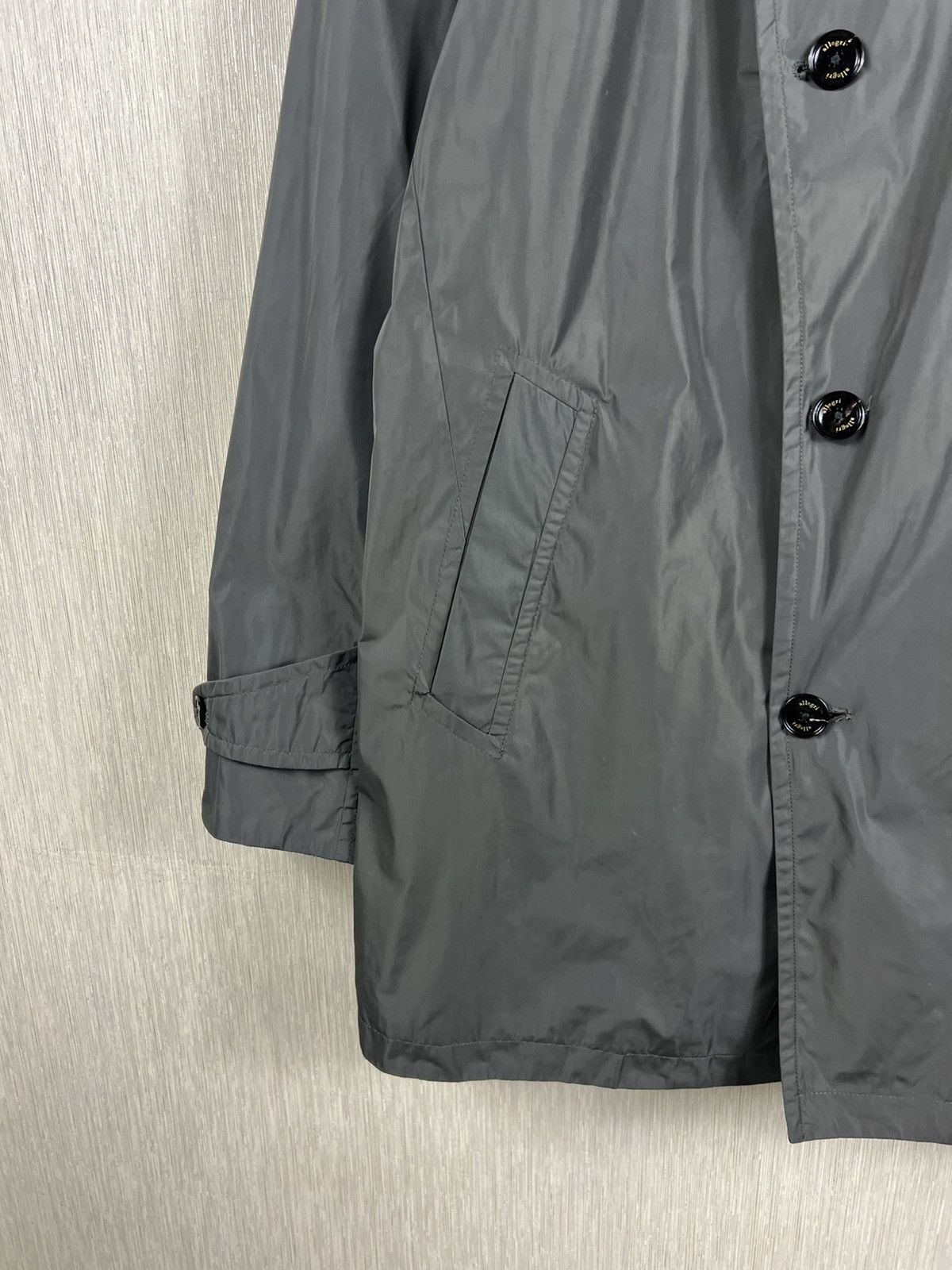Allegri Allegri nylon long raincoat parka asymmetrical jacket Size US L / EU 52-54 / 3 - 6 Thumbnail
