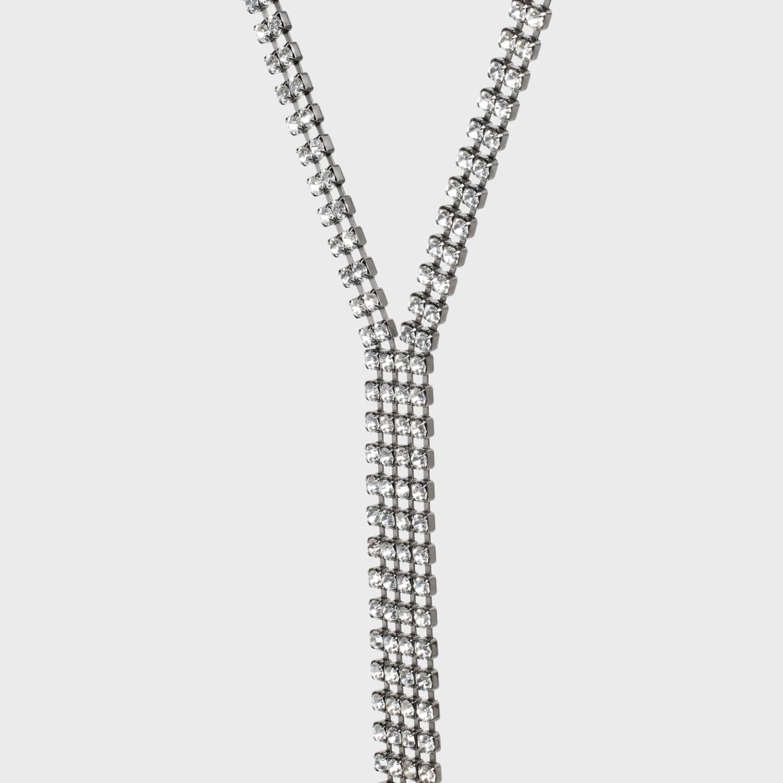 Celine o1bcso1str0824 Size: OS / Boy Doll Tie Necklace in Silver Size ONE SIZE - 2 Thumbnail