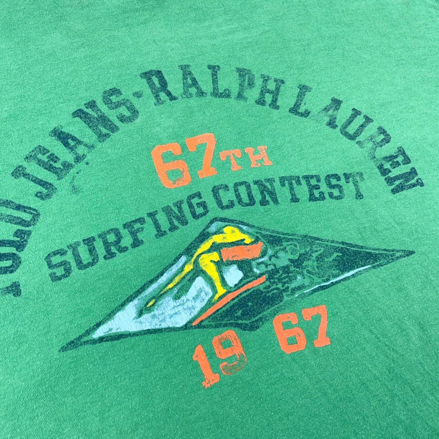 Polo Ralph Lauren Polo Ralph Lauren Shirt Men M Green PRL 67 Surfing Contest Retro Adult Polo Ralph Lauren Shirt Green M 90s Retro Logo Short Sleeve Crew Neck Mens Size US M / EU 48-50 / 2 - 3 Thumbnail