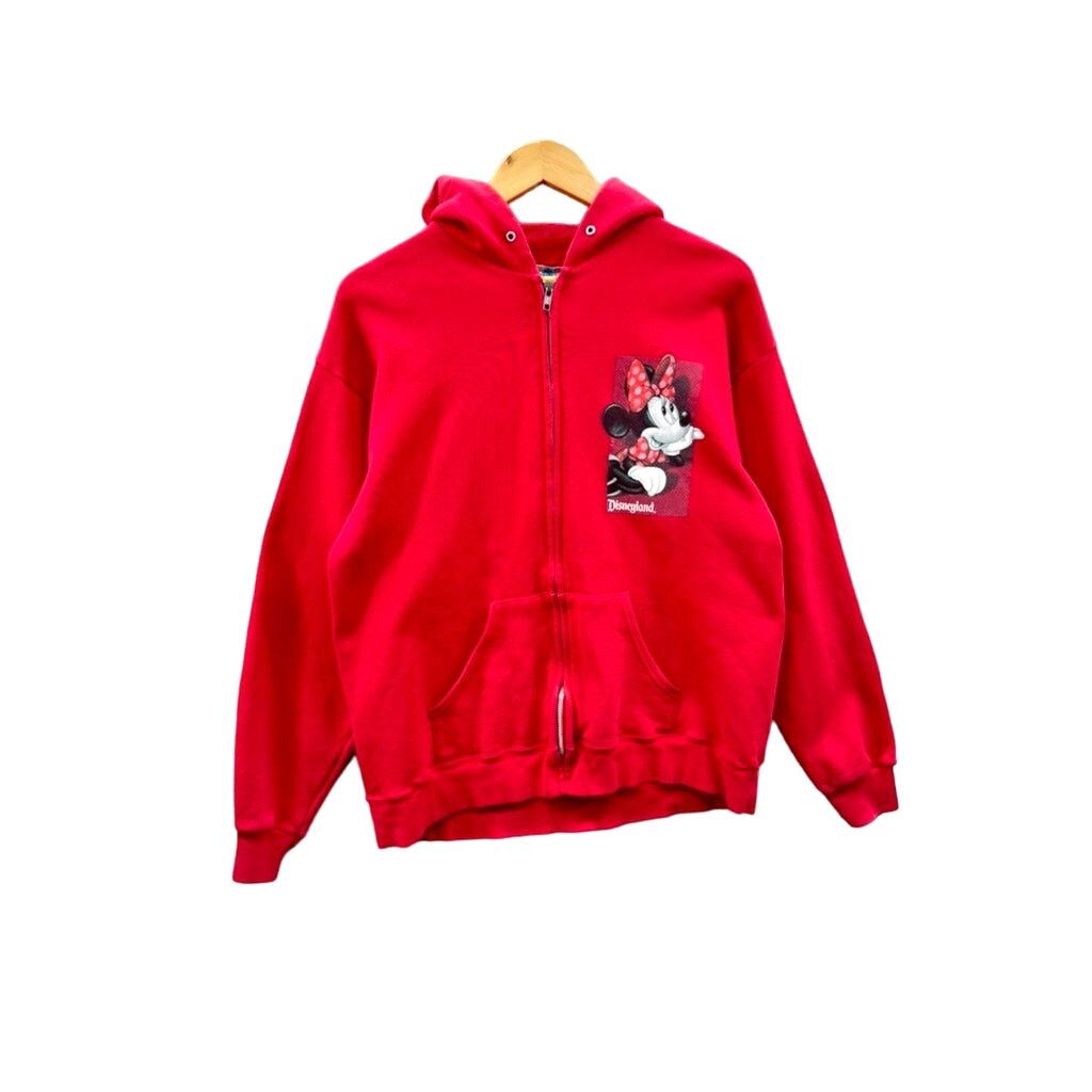 Disney × Vintage Vintage Disneyland Minnie Mouse Full Zip Hoodie Size US L / EU 52-54 / 3 - 1 Thumbnail