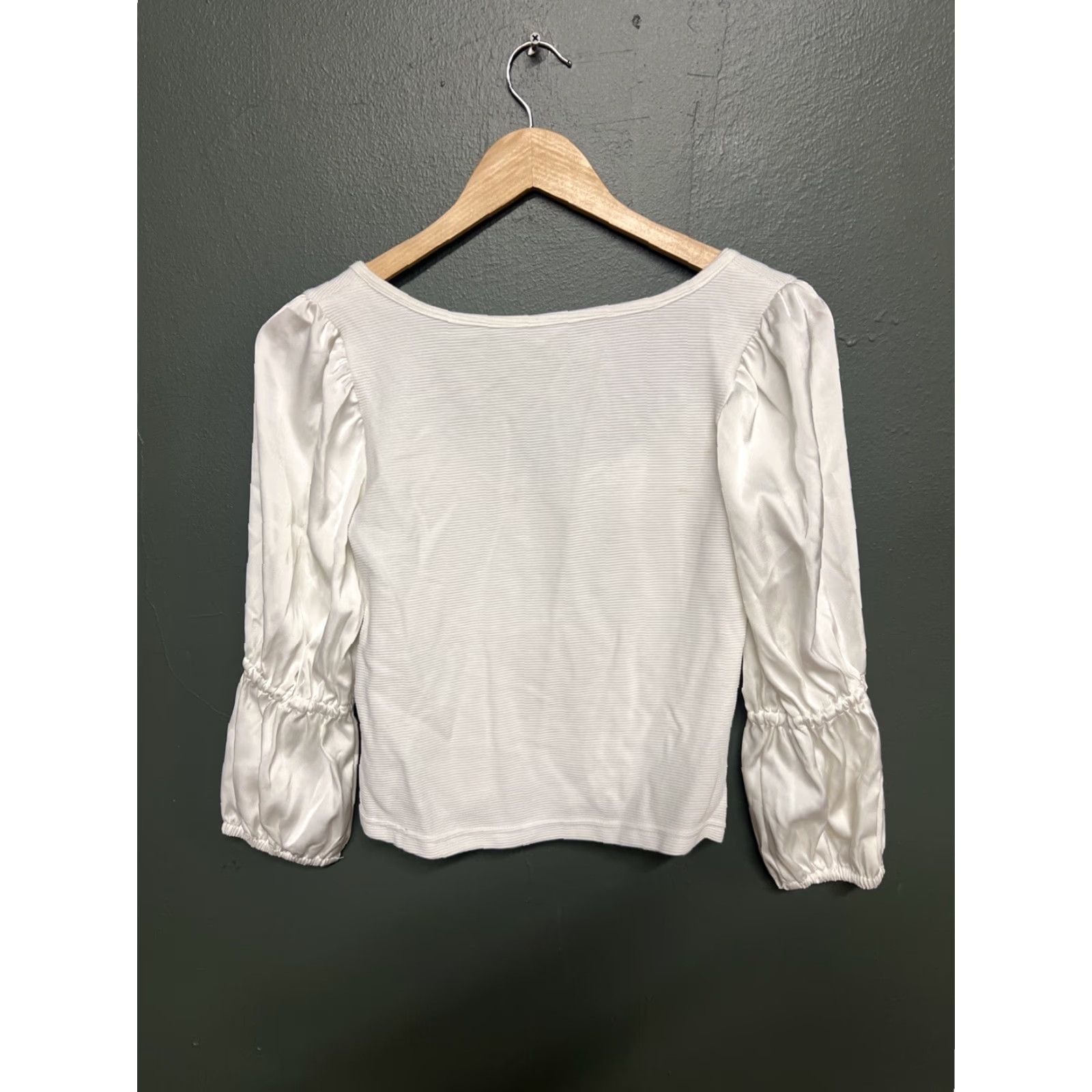 Anthropologie Anthropologie Maeve Puff Sleeve Blouse White XS Women User: Anthropologie Maeve Puff Sleeve Blouse White XS Women Size XS / US 0-2 / IT 36-38 - 3 Thumbnail