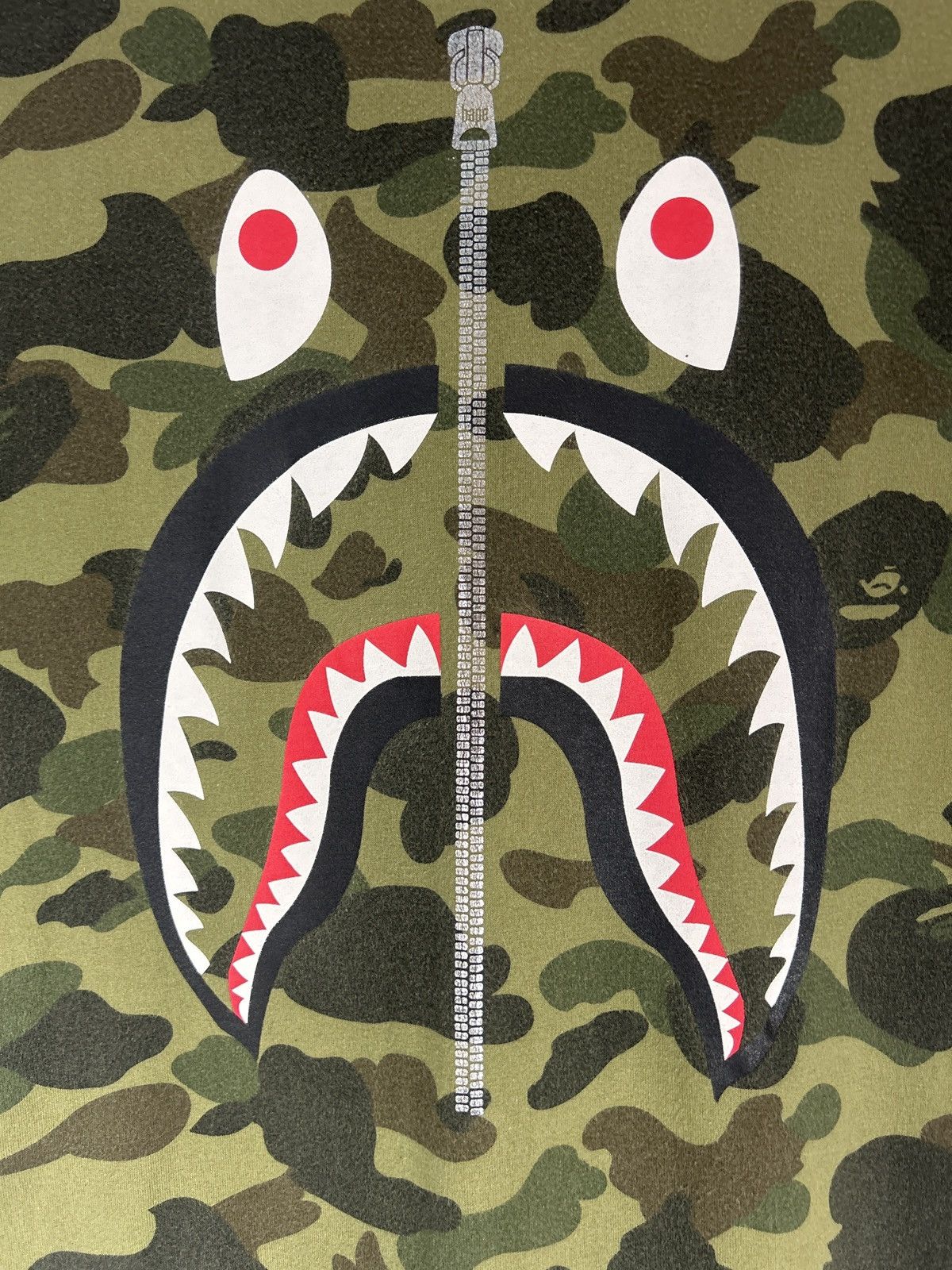 Bape Bape A Bathing Ape World Gone Mad Zipper Face Tee Size US L / EU 52-54 / 3 - 3 Thumbnail