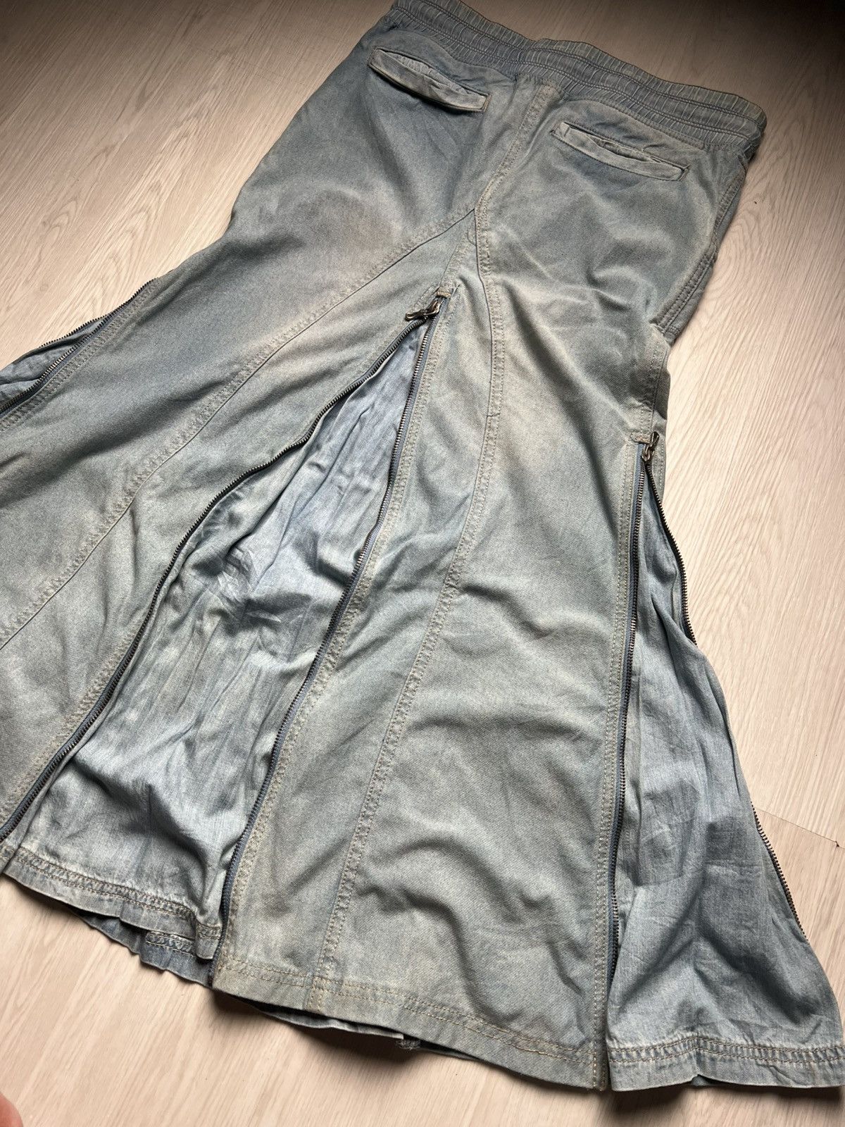 GOA G.O.A Flared Multi Zip Skirt Size US 30 / EU 46 - 4 Thumbnail
