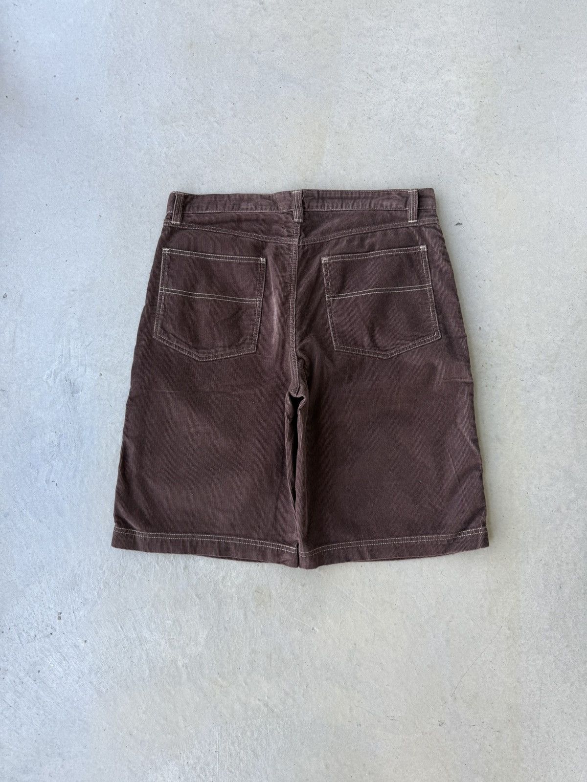 Southpole Vintage 00s Brown Corduroy Southpole Style Baggy Shorts Size US 34 / EU 50 - 1 Thumbnail
