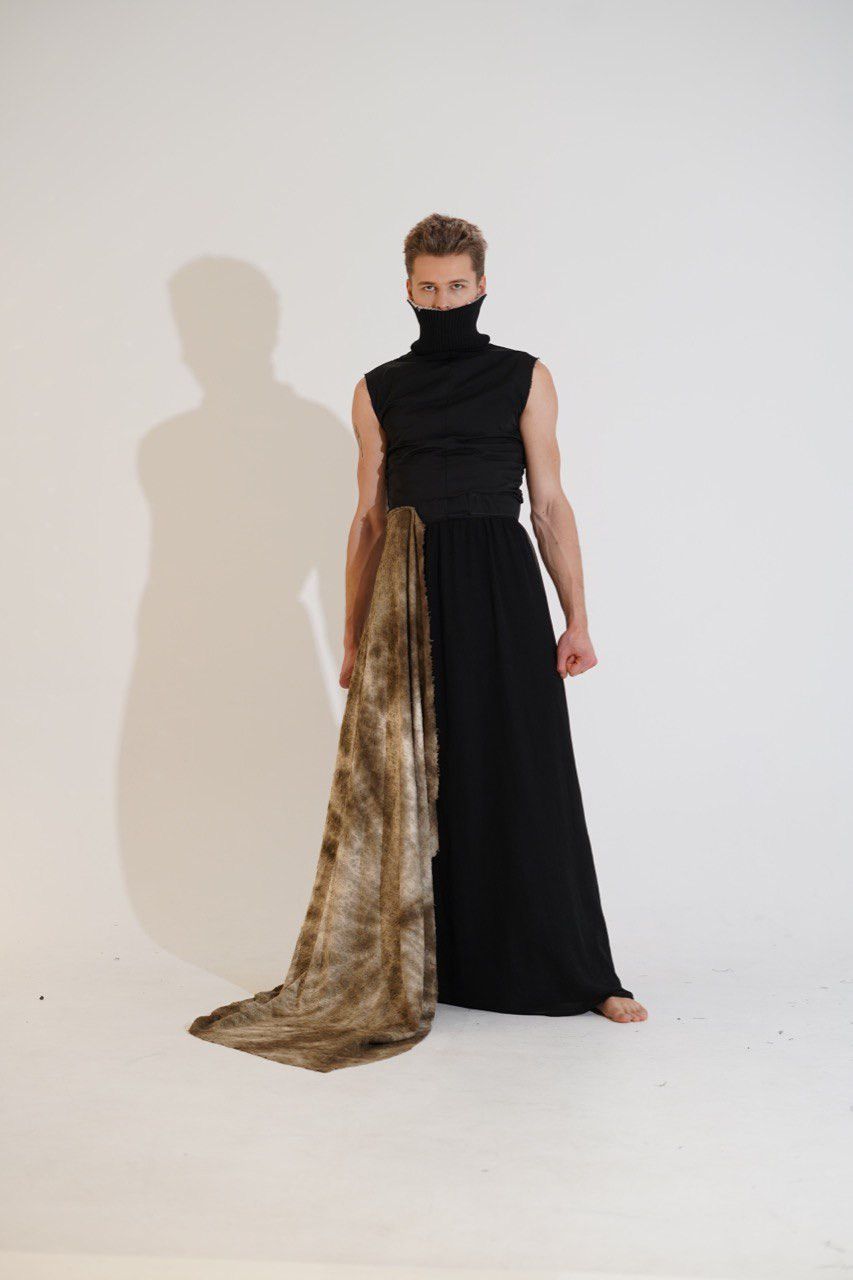 Handmade Long skirt avant garde Size 25" / US 0 / IT 36 - 1 Thumbnail