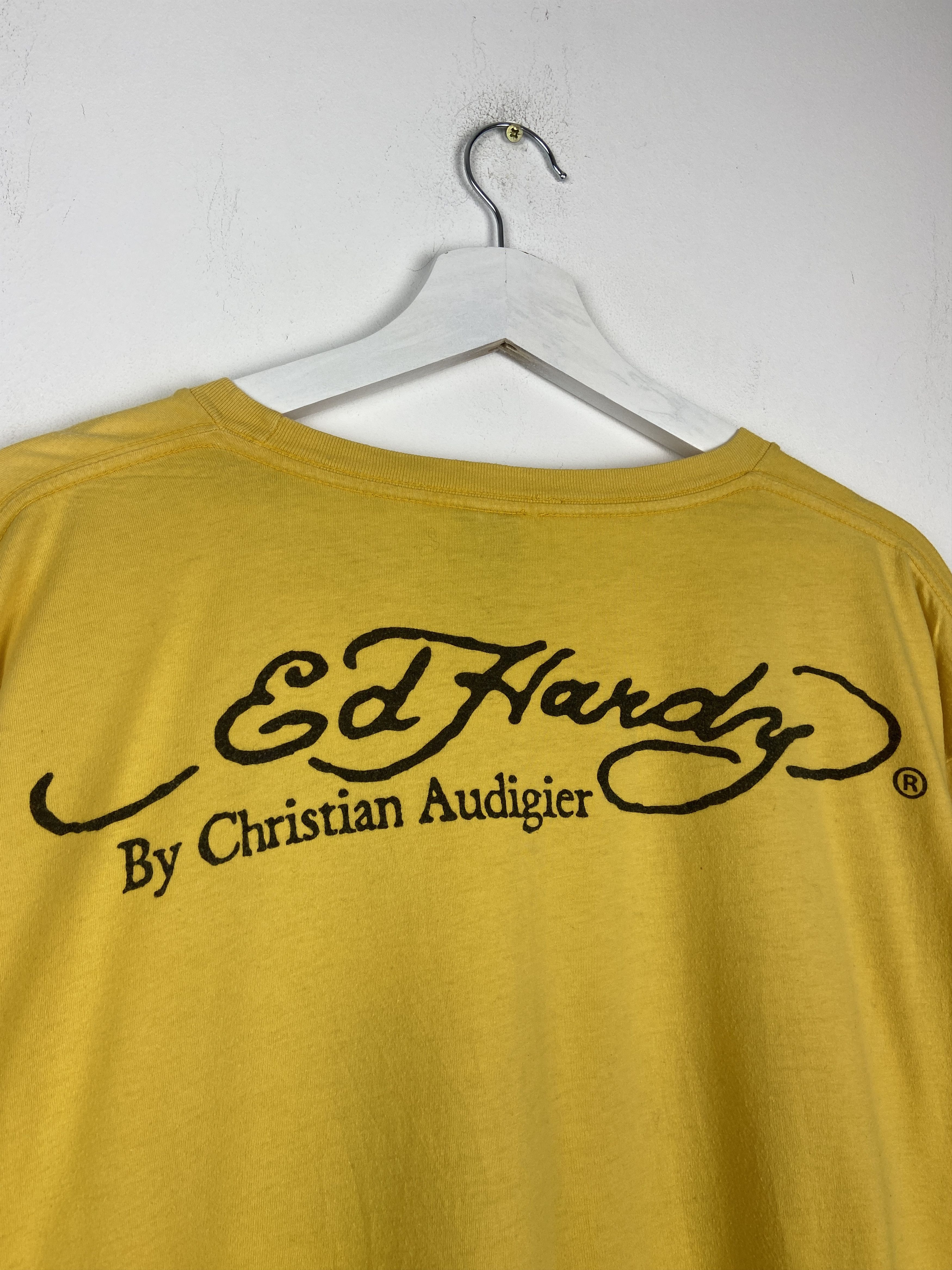 Ed Hardy Y2k Vintage Ed Hardy Dragon Surf Graphic T Shirt Tee Size US XL / EU 56 / 4 - 8 Thumbnail