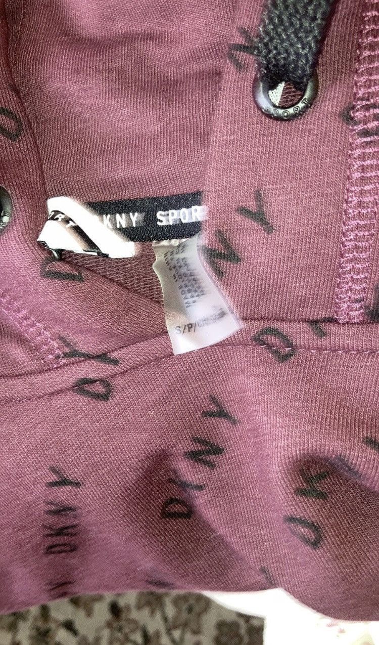 DKNY DKNY Sport AOP Logo Hoodie Dress - Acai Red - Small Size S / US 4 / IT 40 - 3 Thumbnail