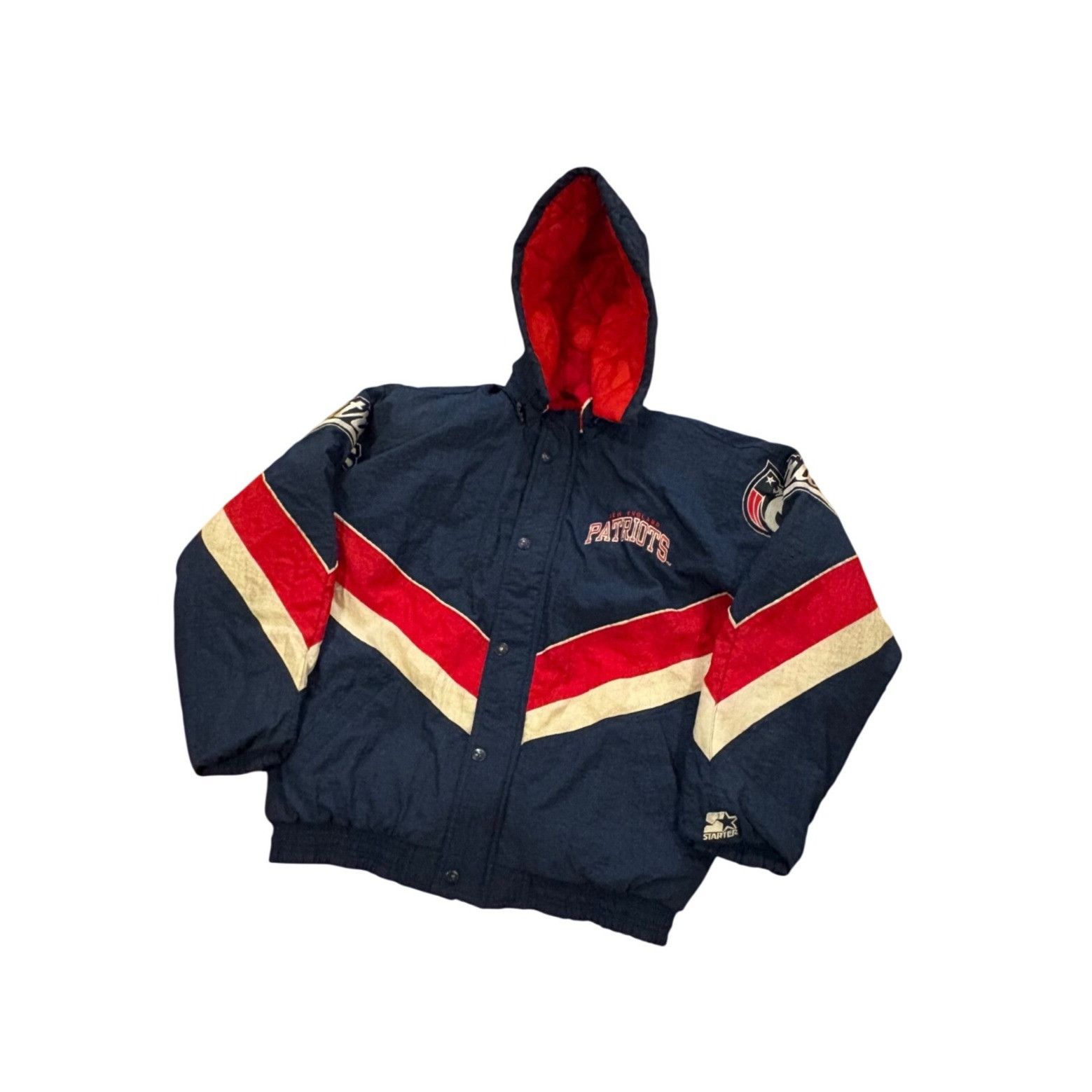 Starter Vtg 90s Starter New England Patriots Authentic Pro Line Hood Size US M / EU 48-50 / 2 - 4 Thumbnail