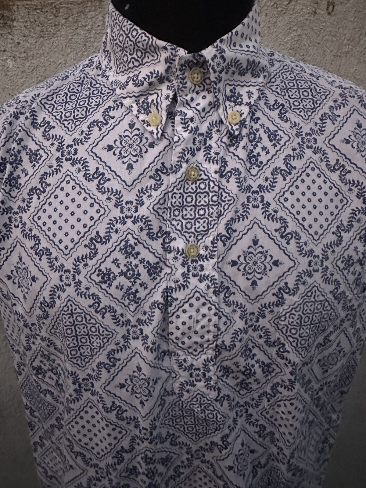 Reyn Spooner PreOwned Reyn Spooner Classic Hawaiian Print Blue Men's M Size US M / EU 48-50 / 2 - 3 Thumbnail