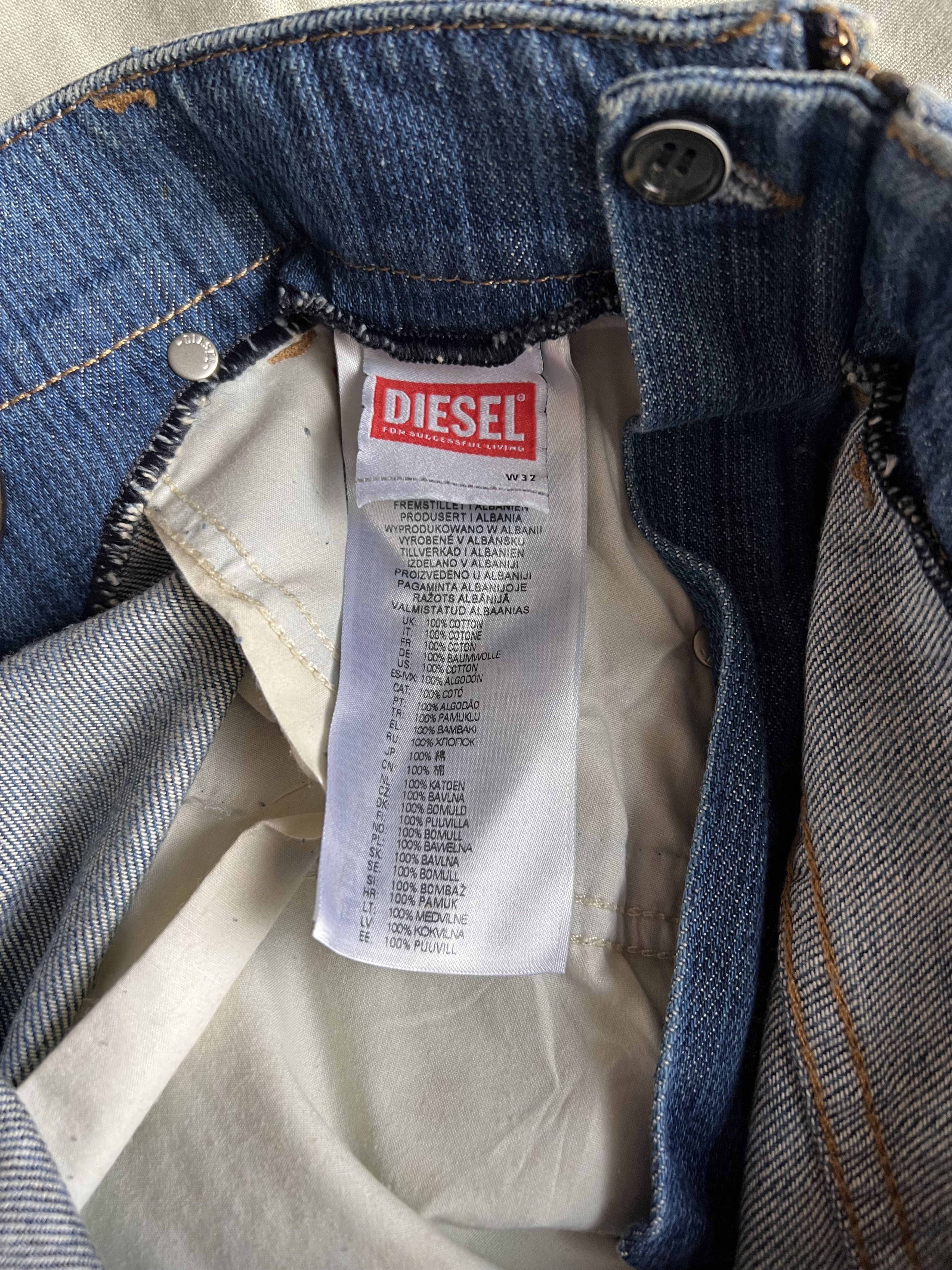 Diesel Diesel 2010 D-Macs FSD6 Denim Jeans Size US 32 / EU 48 - 7 Thumbnail