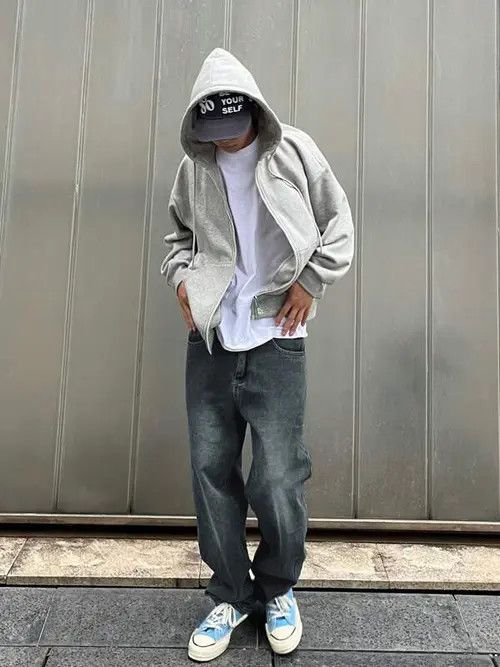 Jean Washed Baggy Denim Jeans Stacked Skate Size US 34 / EU 50 - 4 Thumbnail