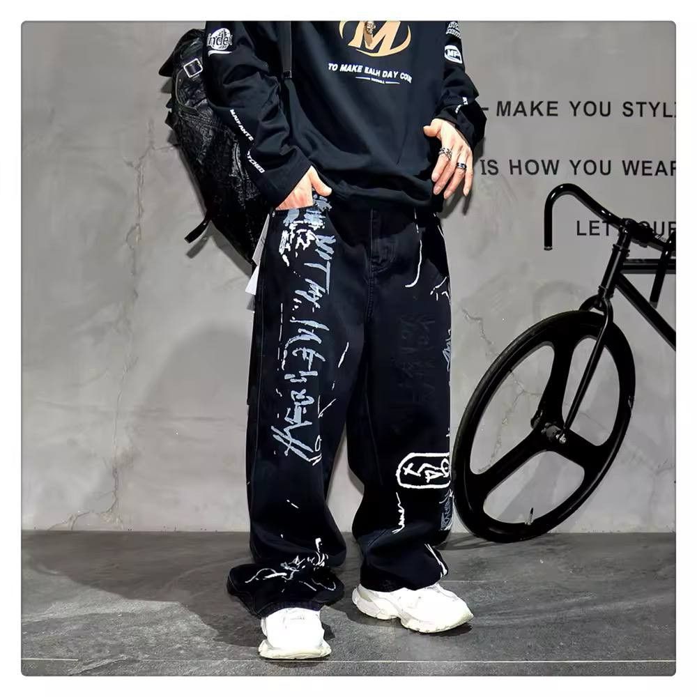 Japanese Brand × Vintage graffiti jeans Size US 34 / EU 50 - 7 Thumbnail