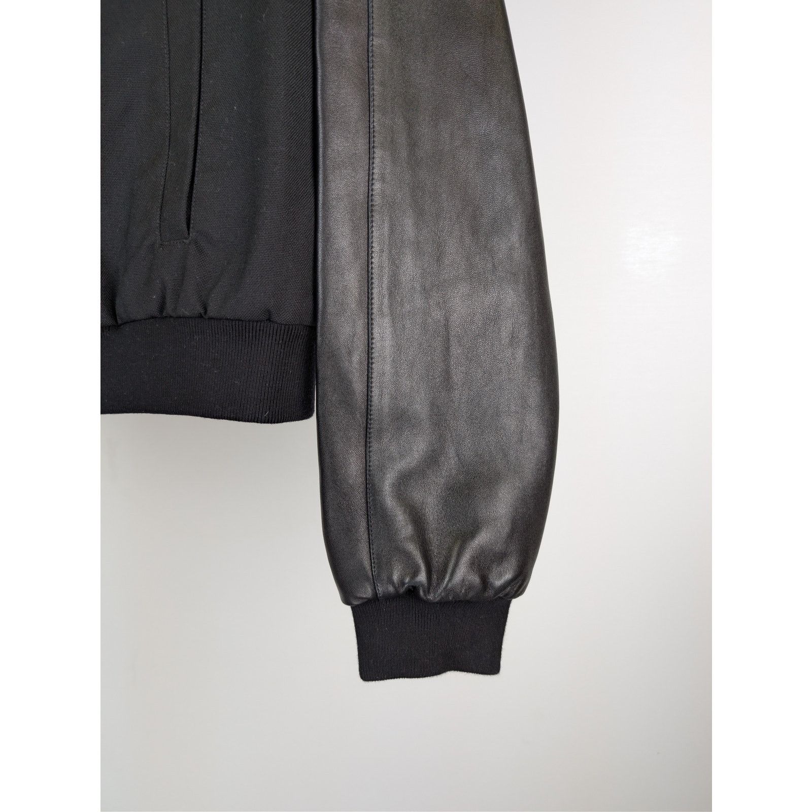 Saint Laurent Paris o1rshd1 CC20 Leather Bomber Jacket in Black Size US M / EU 48-50 / 2 - 6 Thumbnail