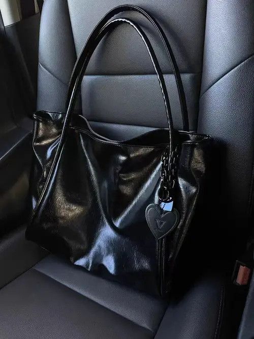 Japanese Brand × Vintage Black large capacity shoulder bag Size ONE SIZE - 1 Thumbnail