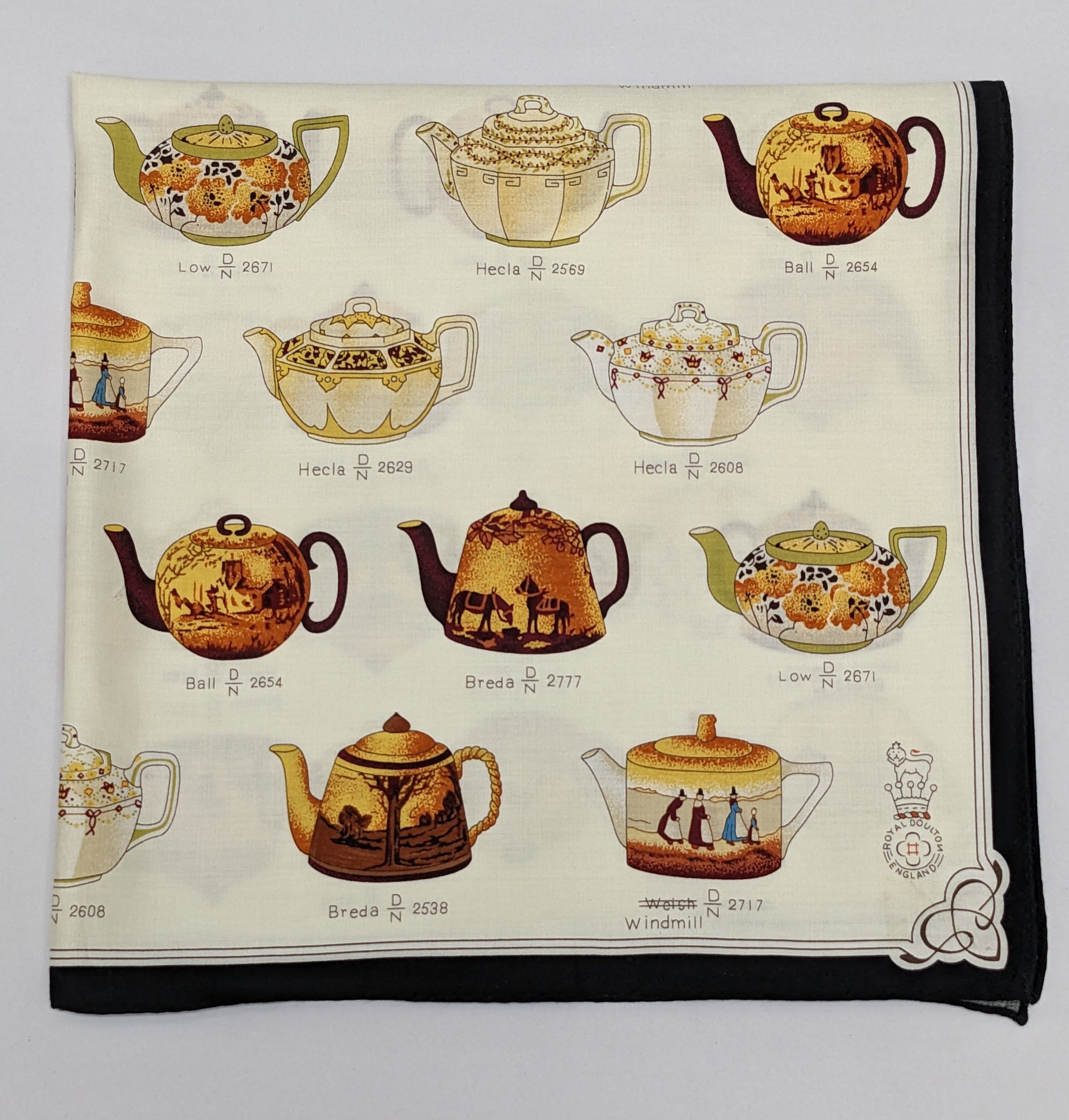 Other Royal Doulton England Antique Teapot Pattern Handkerchief Size ONE SIZE - 1 Thumbnail