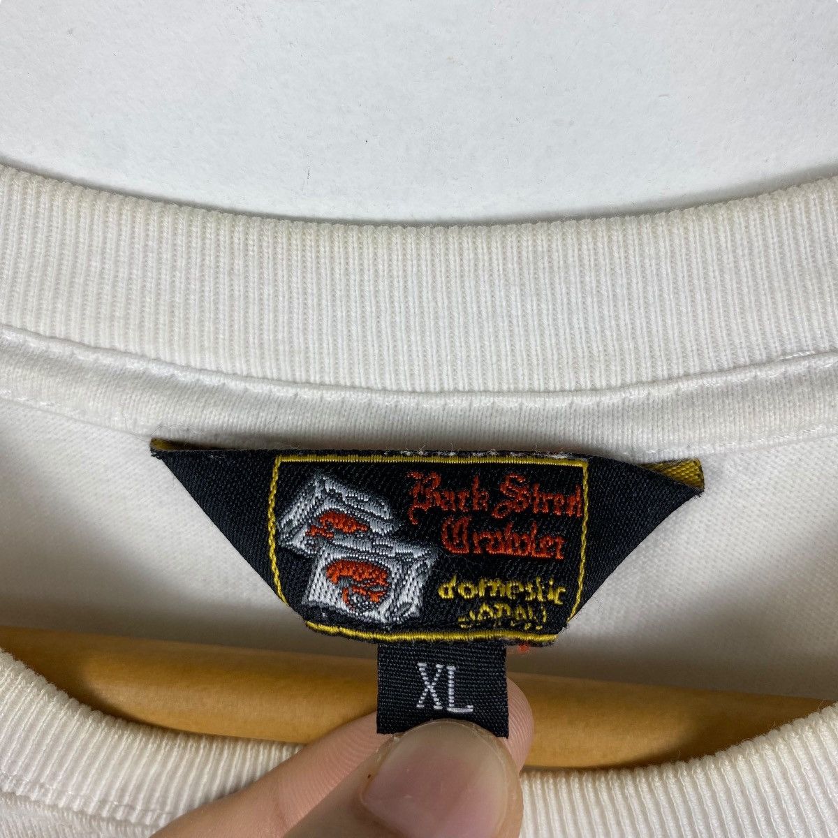 Japanese Brand BACK STREET CRAWLER Domestic Japan Embroidery Skulls Tee Size US XL / EU 56 / 4 - 6 Thumbnail