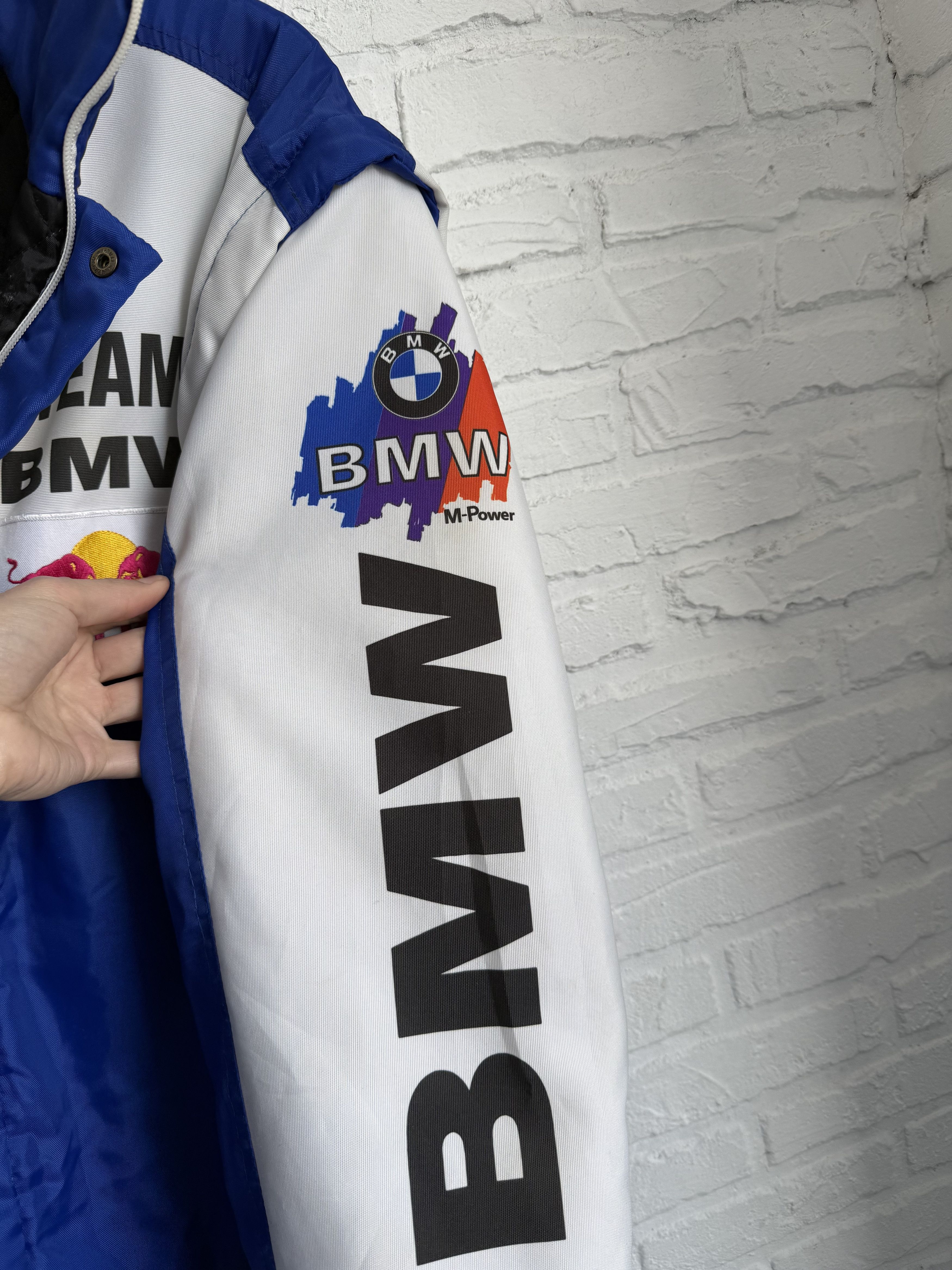 BMW Vintage 90s TEAM BMW M Grand Prix Racing transformer Jacket Size US XL / EU 56 / 4 - 6 Thumbnail