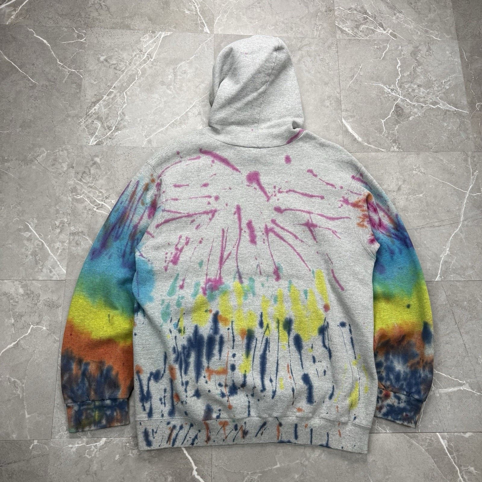 Nike Vintage 90s Nike Custom Tie Dye Hoodie Adult Medium Size US M / EU 48-50 / 2 - 3 Thumbnail