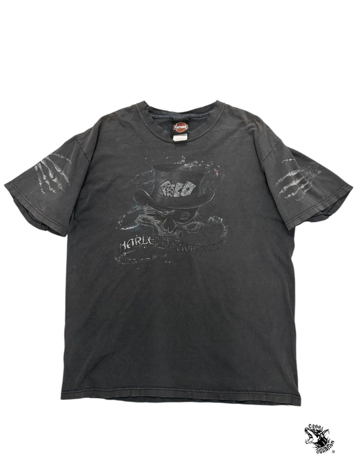 Harley Davidson Vintage Harley davidson skeleton T Size US M / EU 48-50 / 2 - 2 Thumbnail