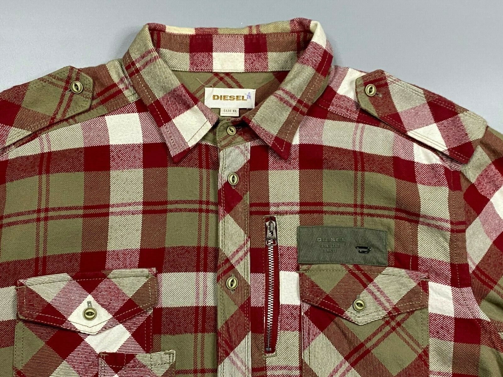 Diesel Diesel men's flannel shirt Size US XL / EU 56 / 4 - 3 Thumbnail