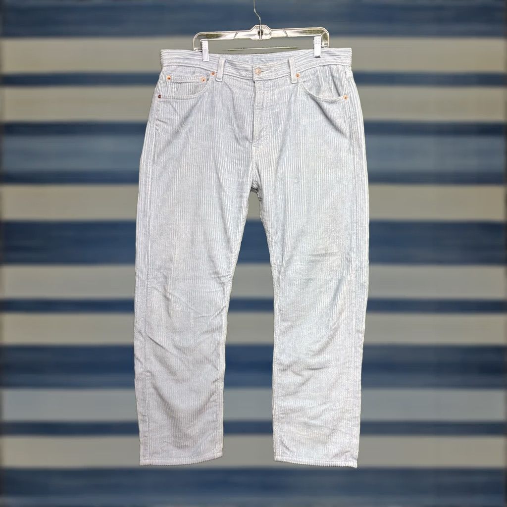 Levi's VINTAGE Levi's 505 Corduroy Pants Mens 38x30 Gray Regular Straight Leg Khakis 90s USA Mens Size US 38 / EU 54 - 1 Thumbnail