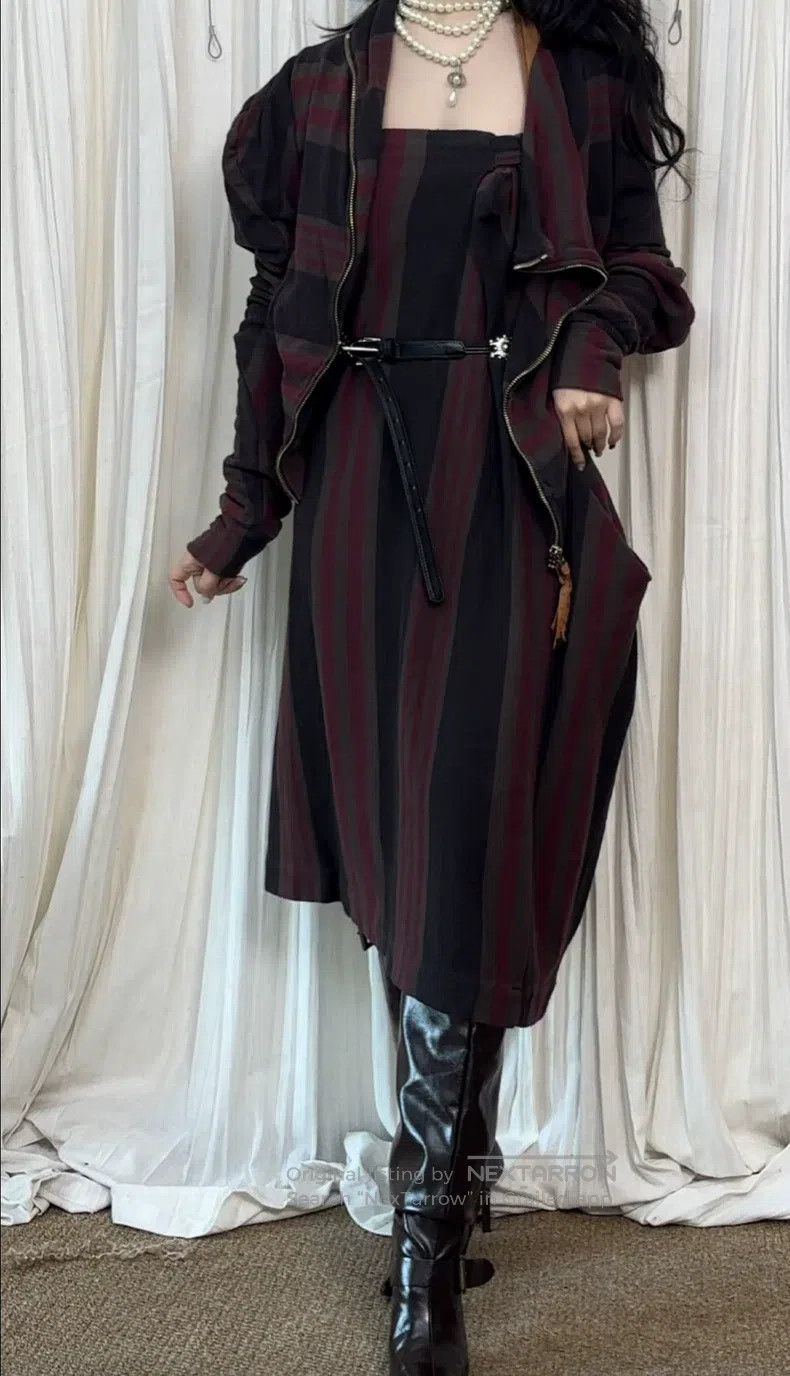 Vivienne Westwood Vivienne Westwood Red and Black Striped Black Label Set Size XS / US 0-2 / IT 36-38 - 1 Thumbnail