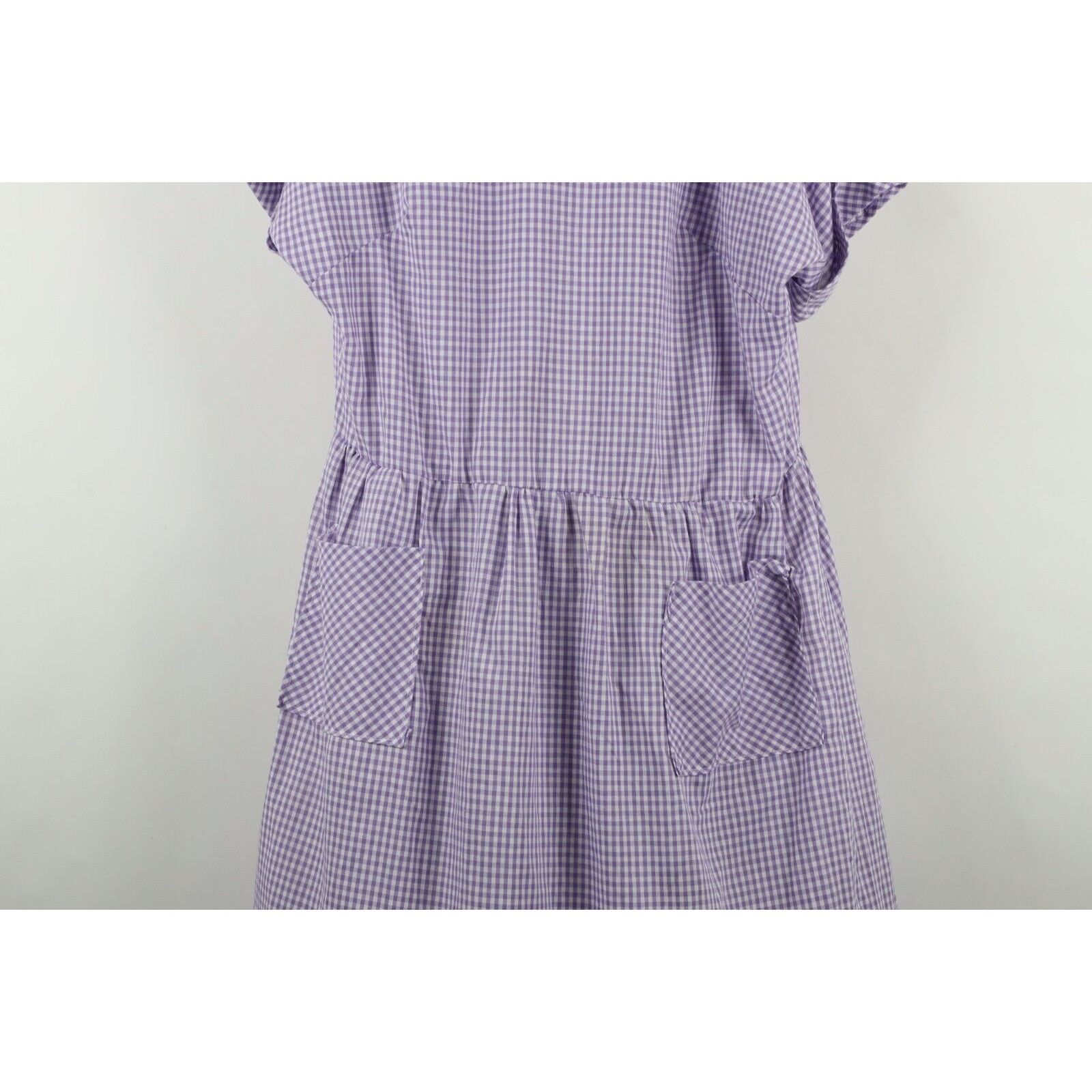 Vintage Vintage 70s Country Primitive Farmhouse Gingham Plaid Dress Size L / US 10 / IT 46 - 3 Thumbnail