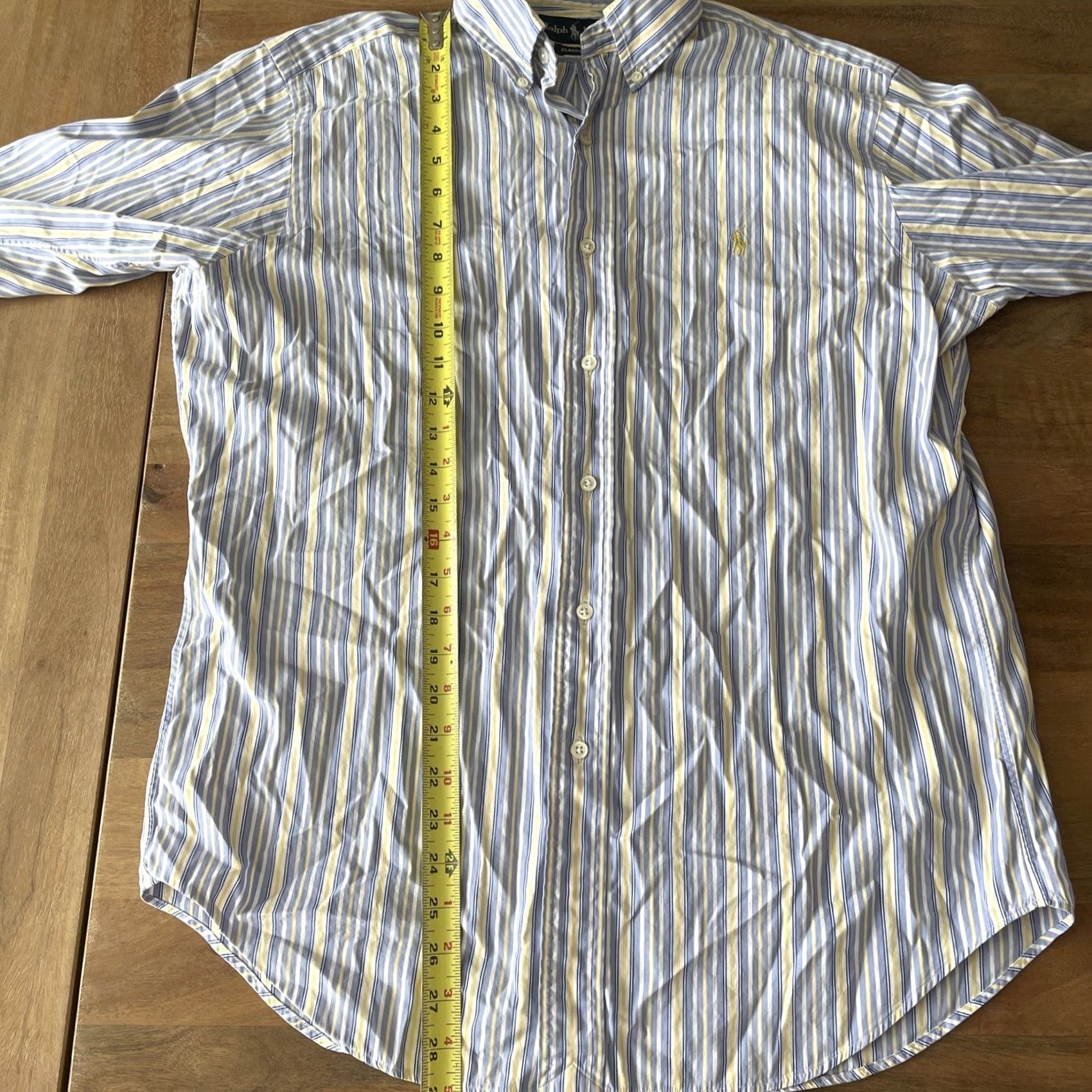 Ralph Lauren Ralph Lauren Mens Button-Down Shirt Striped Long Sleeve 15.5 34/35 Multicolor Cotton Logo Size US L / EU 52-54 / 3 - 7 Thumbnail