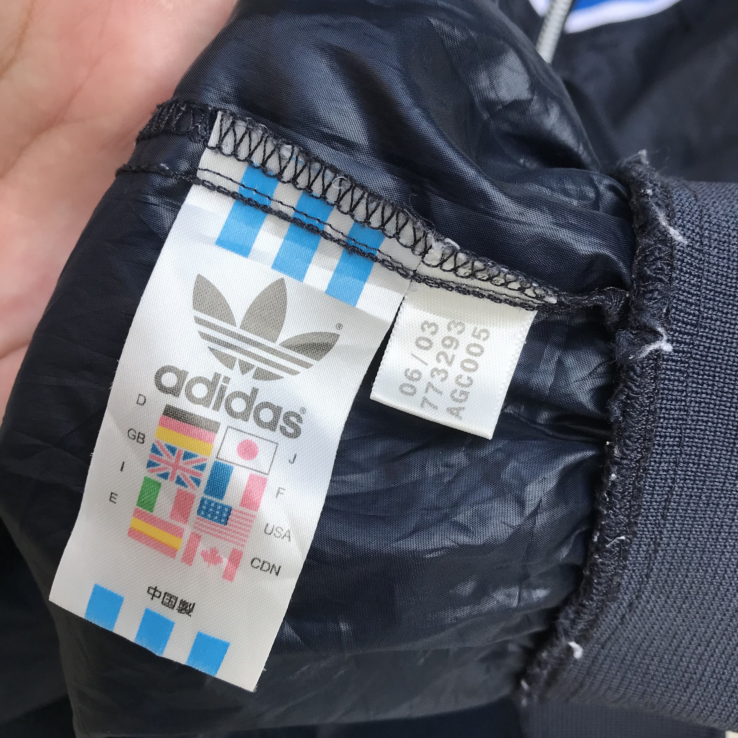 Adidas Adidas Originals Halfzipper nylon navy blue jacket Size US M / EU 48-50 / 2 - 6 Thumbnail
