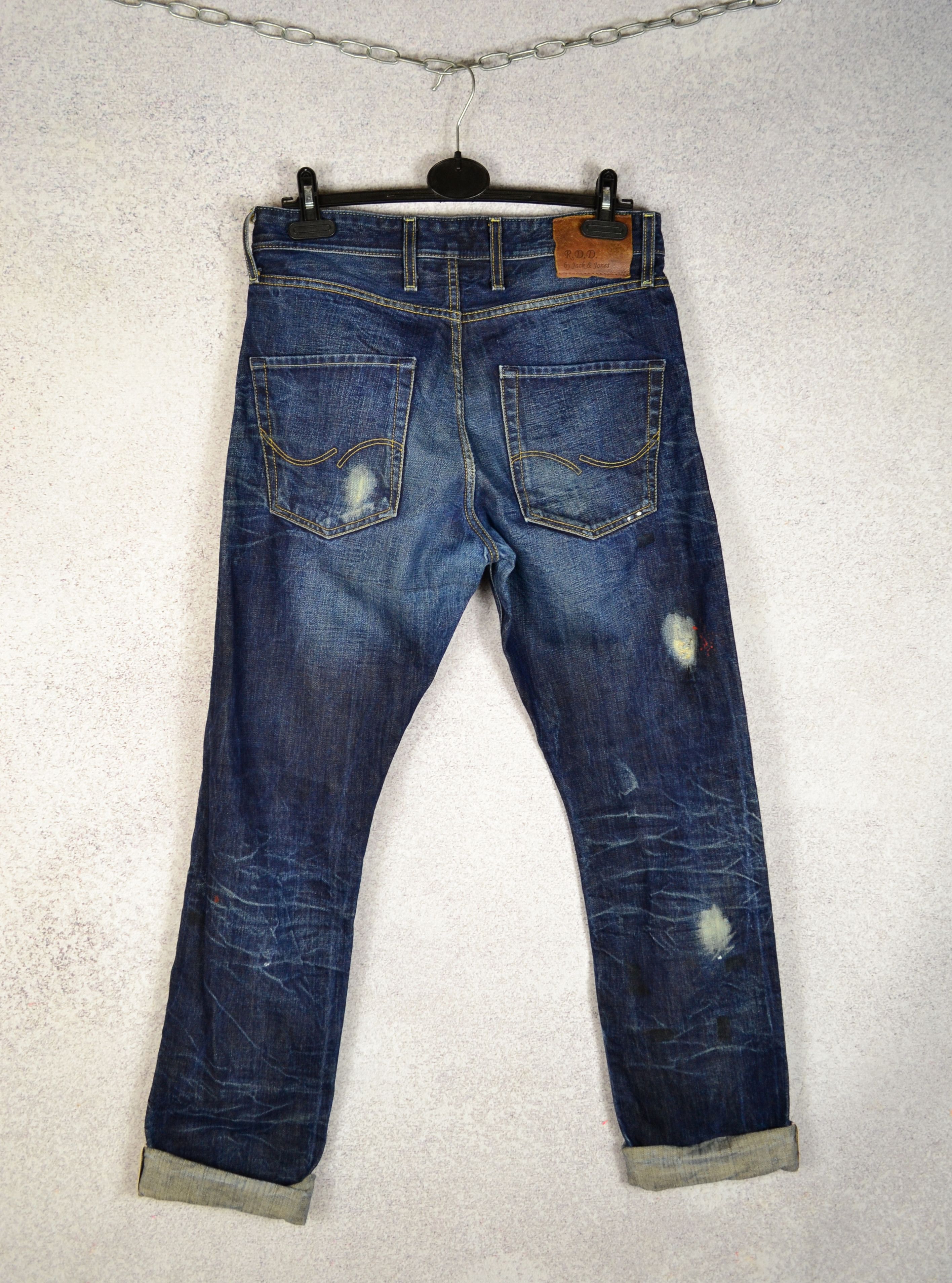 Jack & Jones RDD Royal Denim Division Distressed Selvedge Denim Size US 32 / EU 48 - 11 Thumbnail