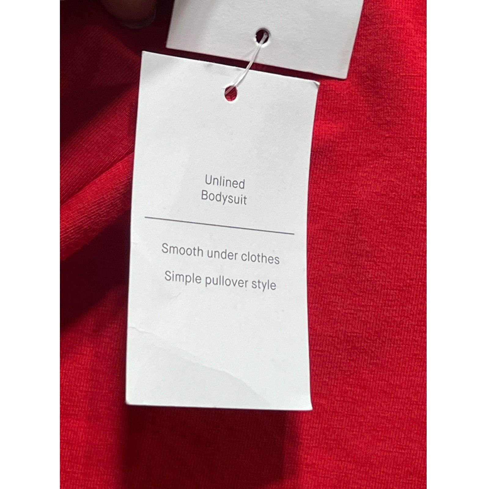 Other Auden - Women's Cotton Bodysuit - Red - Extra Large Size ONE SIZE - 13 Thumbnail