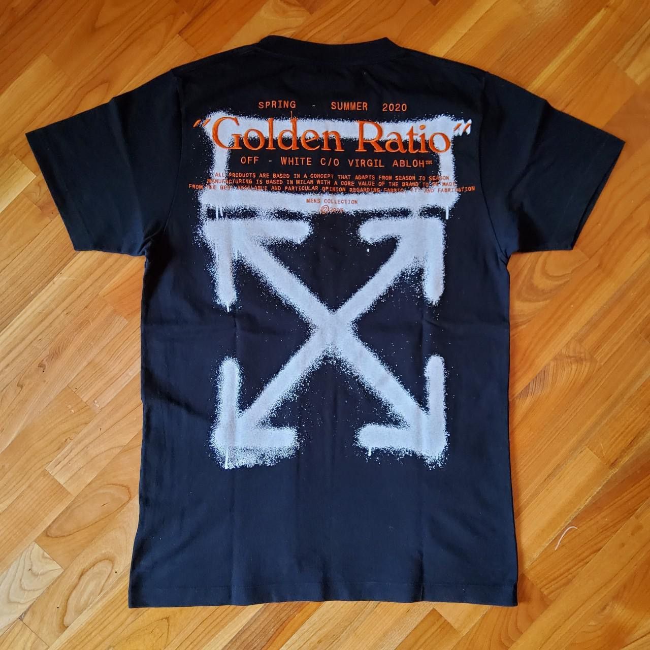 Off-White Off-White S/S slim t-shirt black white "Golden Ratio" Size US M / EU 48-50 / 2 - 3 Thumbnail