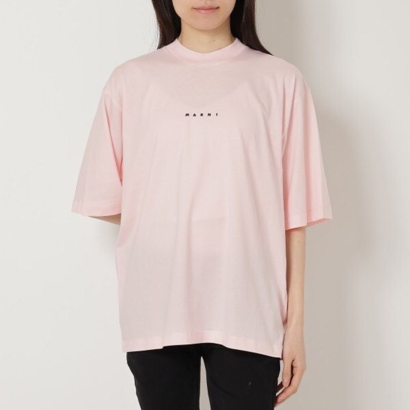 Marni Marni Logo T-Shirt, Pink, Size: 38 Size S / US 4 / IT 40 - 1 Thumbnail