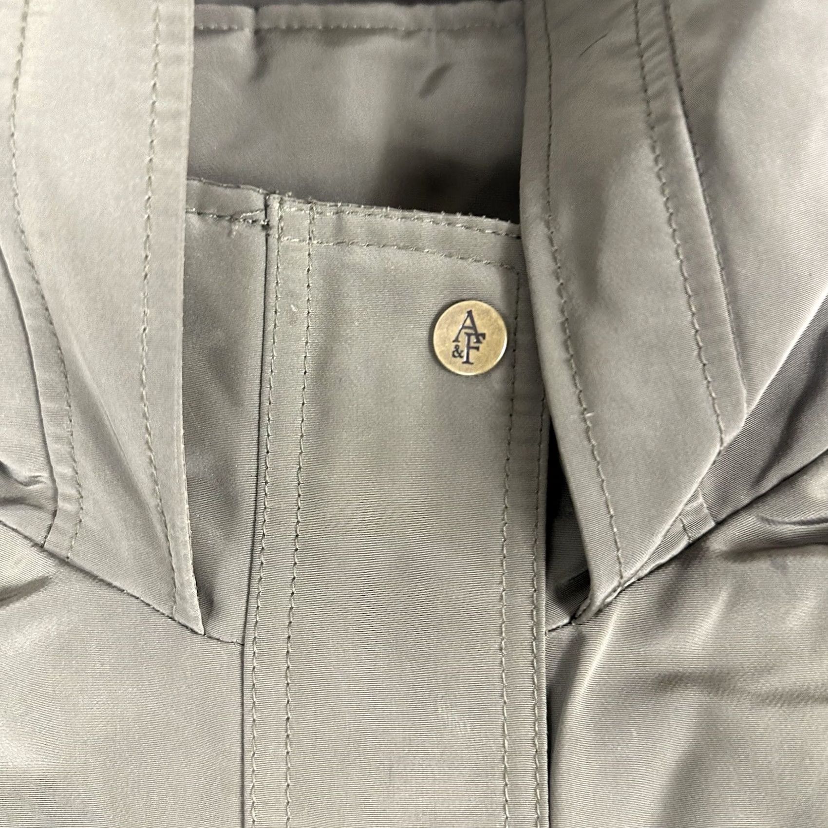 Abercrombie & Fitch Abercrombie & Fitch Womens S Hooded Technical Water Wind Resistant Jacket Coat Jacket Weatherproof Green Regular S Womens Size S / US 4 / IT 40 - 5 Thumbnail