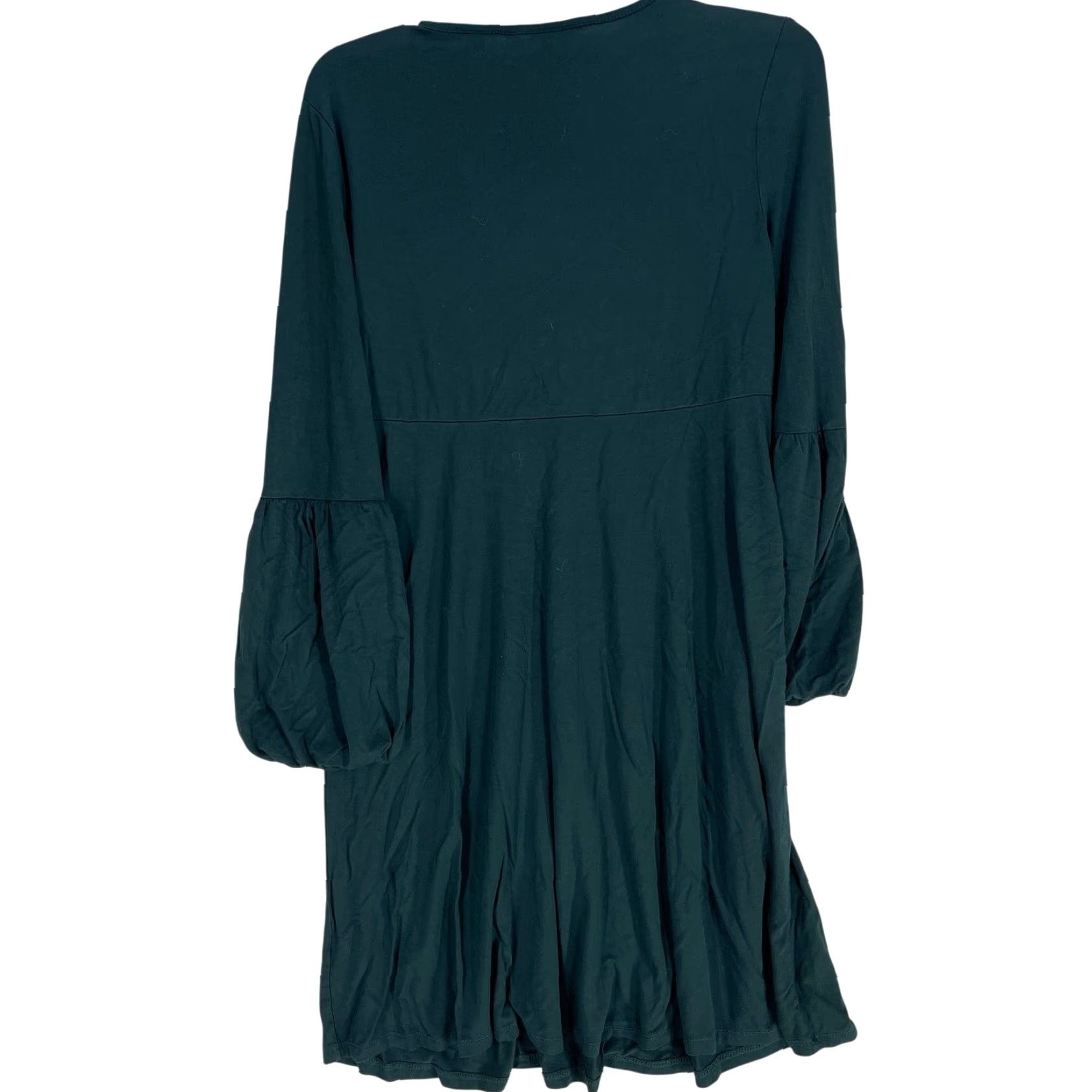 Vintage GNW Dress S Green Embroidered Long Sleeve Midi A-Line Bohemian Boho Casual Womens Size S / US 4 / IT 40 - 3 Thumbnail
